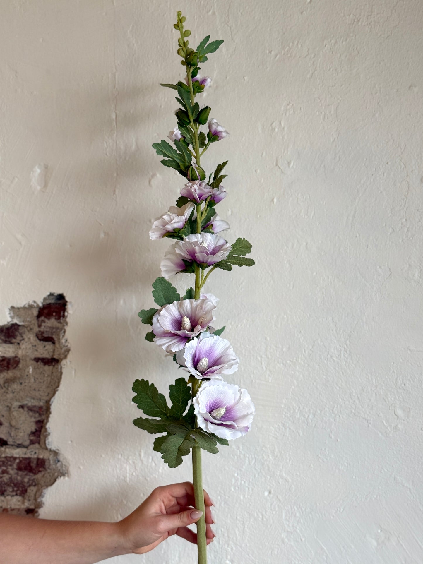 43" Purple Hollyhock Stem