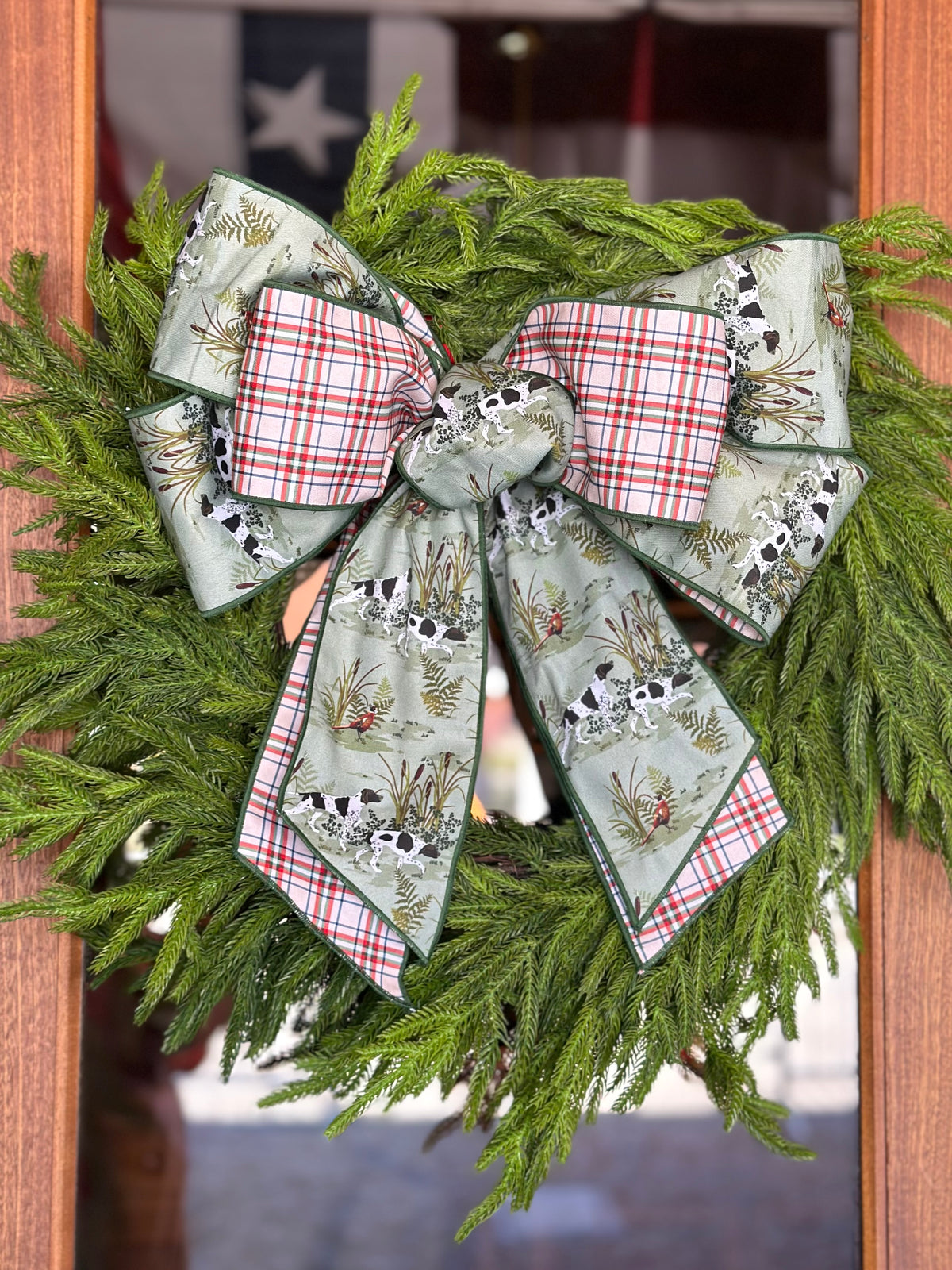 On the Hunt with Plaid Back Ribbon