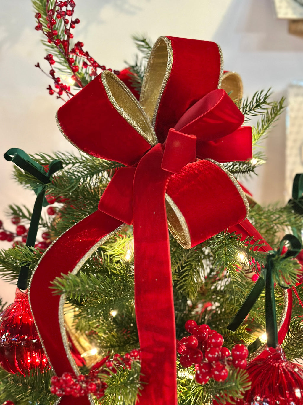 1.5”x10 Yards- Classic Red Sued (SOLD BY ROLL!)