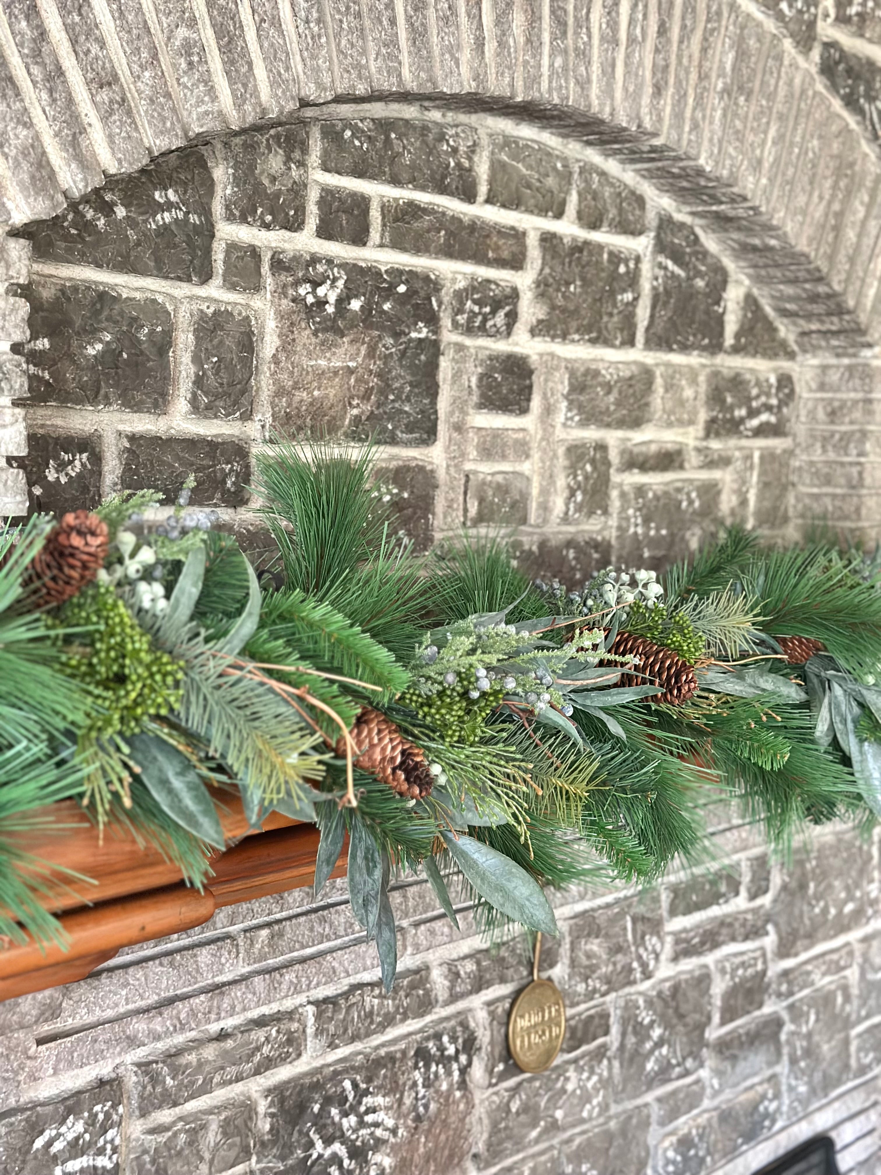 6’ Mixed Pine Cedar Laurel Garland Green