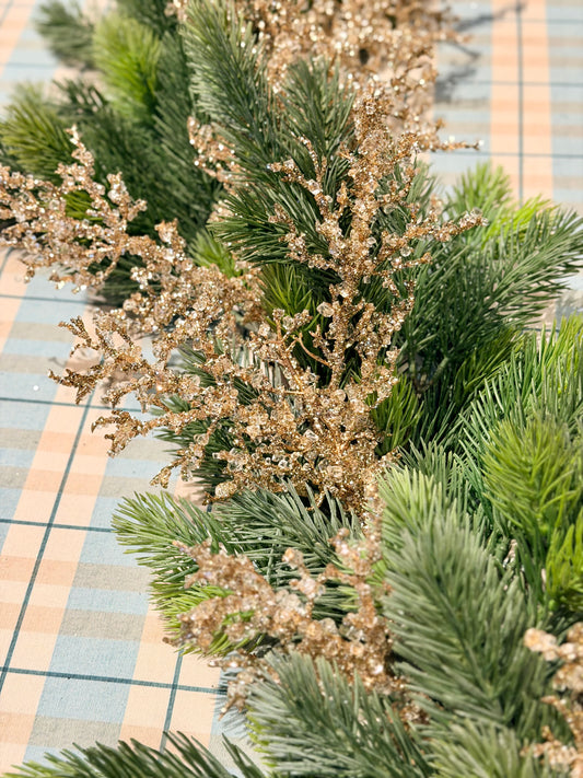 60" PREMIUM ICE/GLITTER SPRAY GARLAND