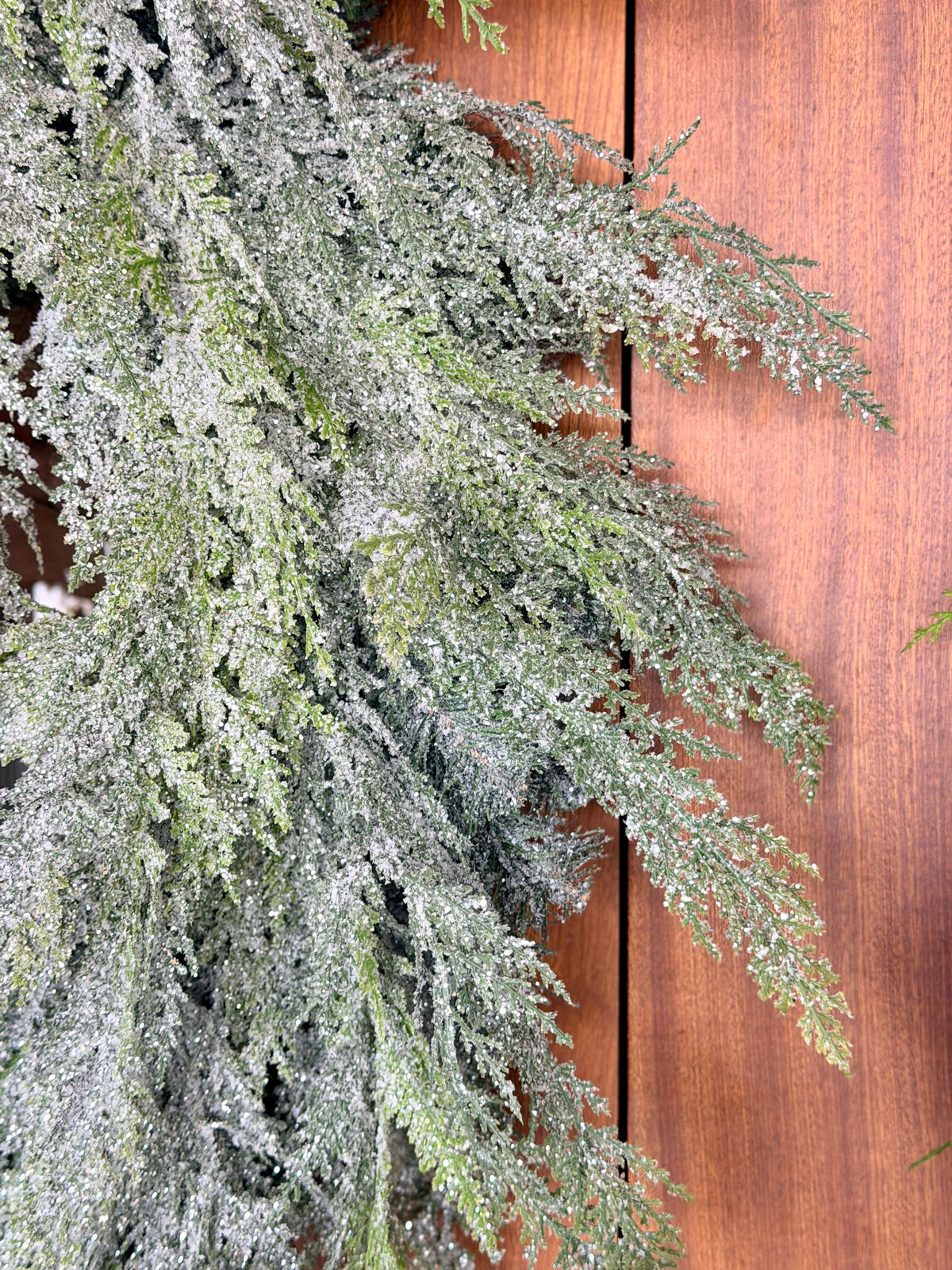 36" ICED CEDAR WREATH