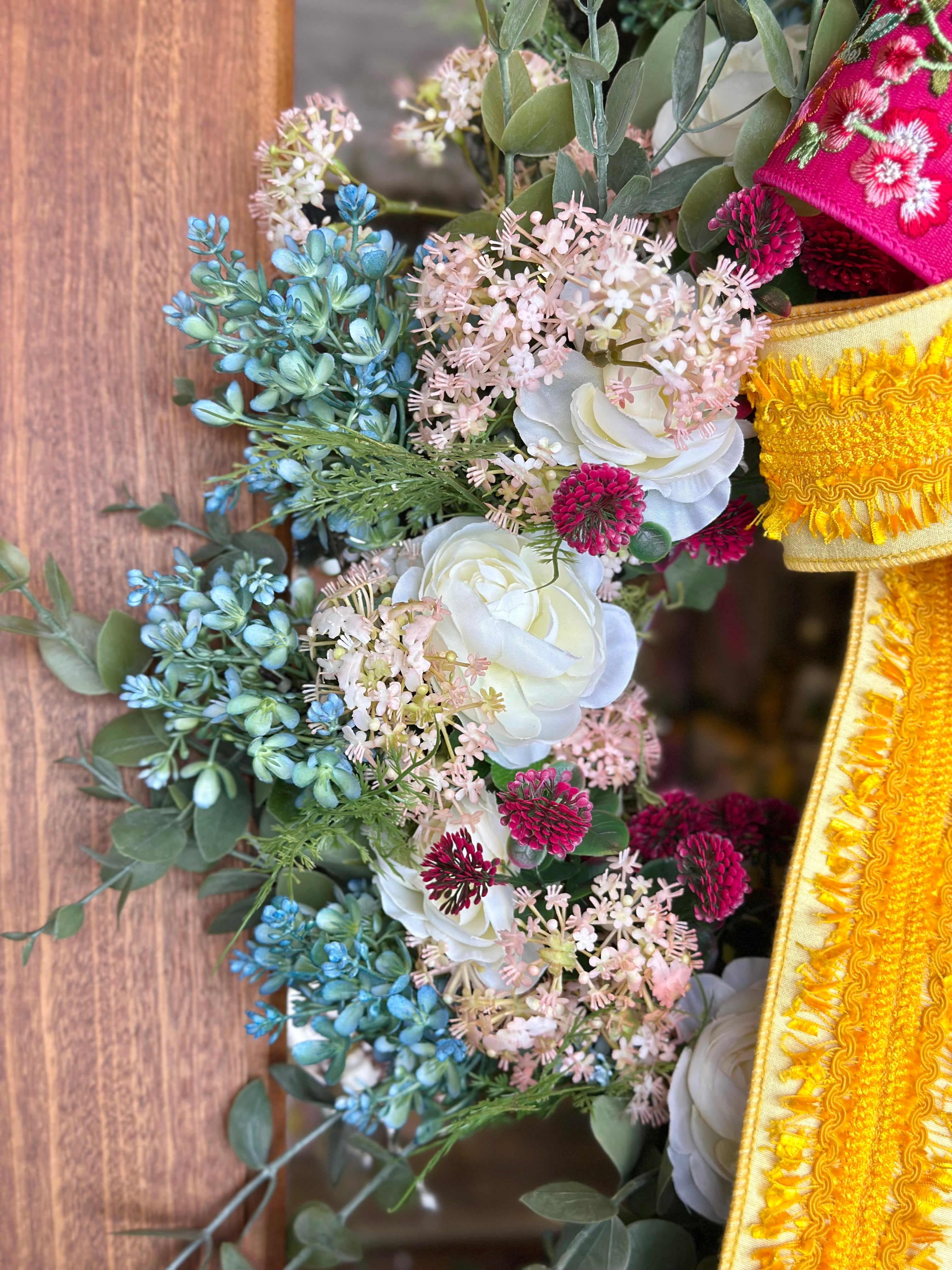 In Full Bloom Wreath & Bow