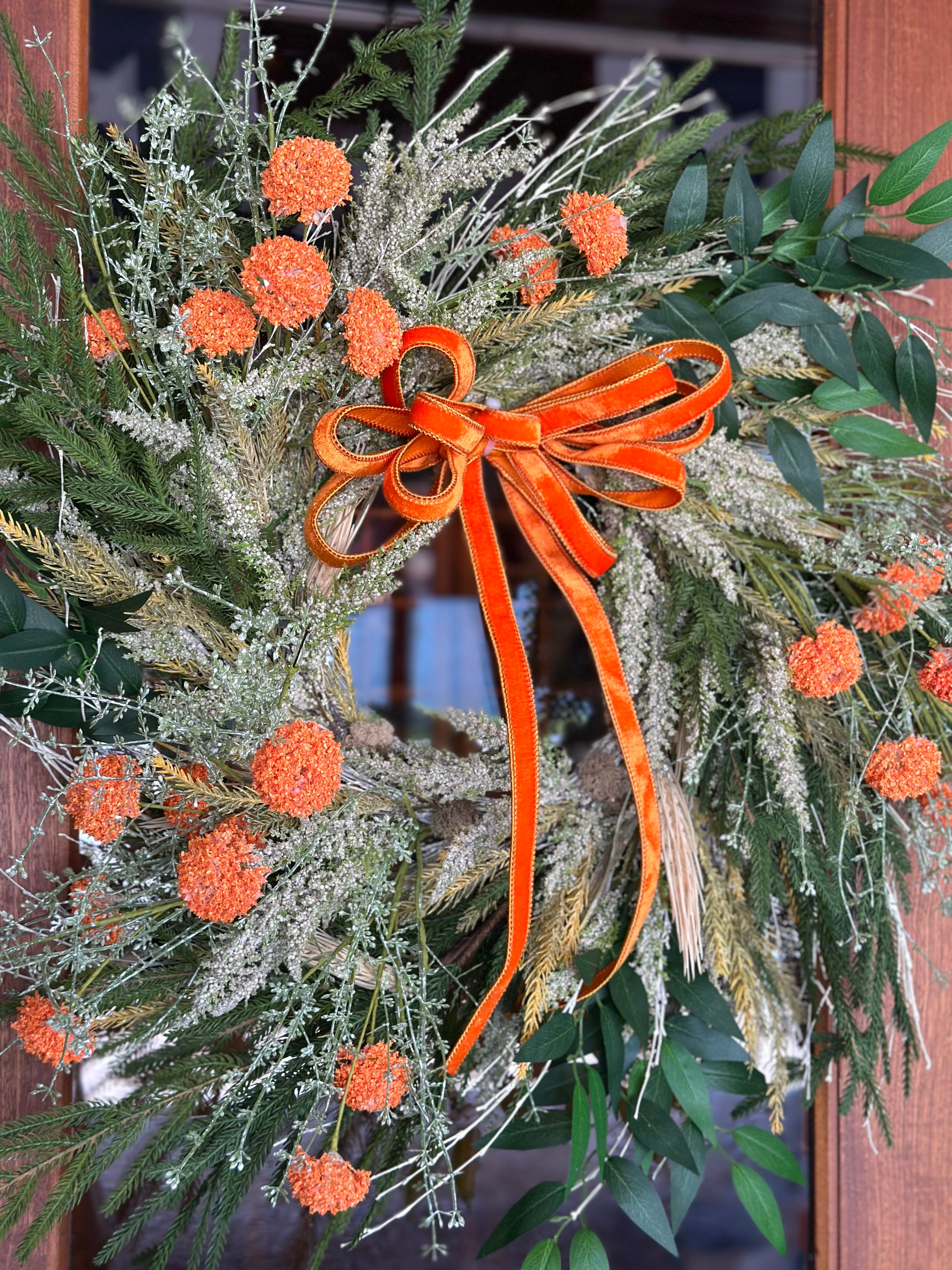 Orange Fall Wreath