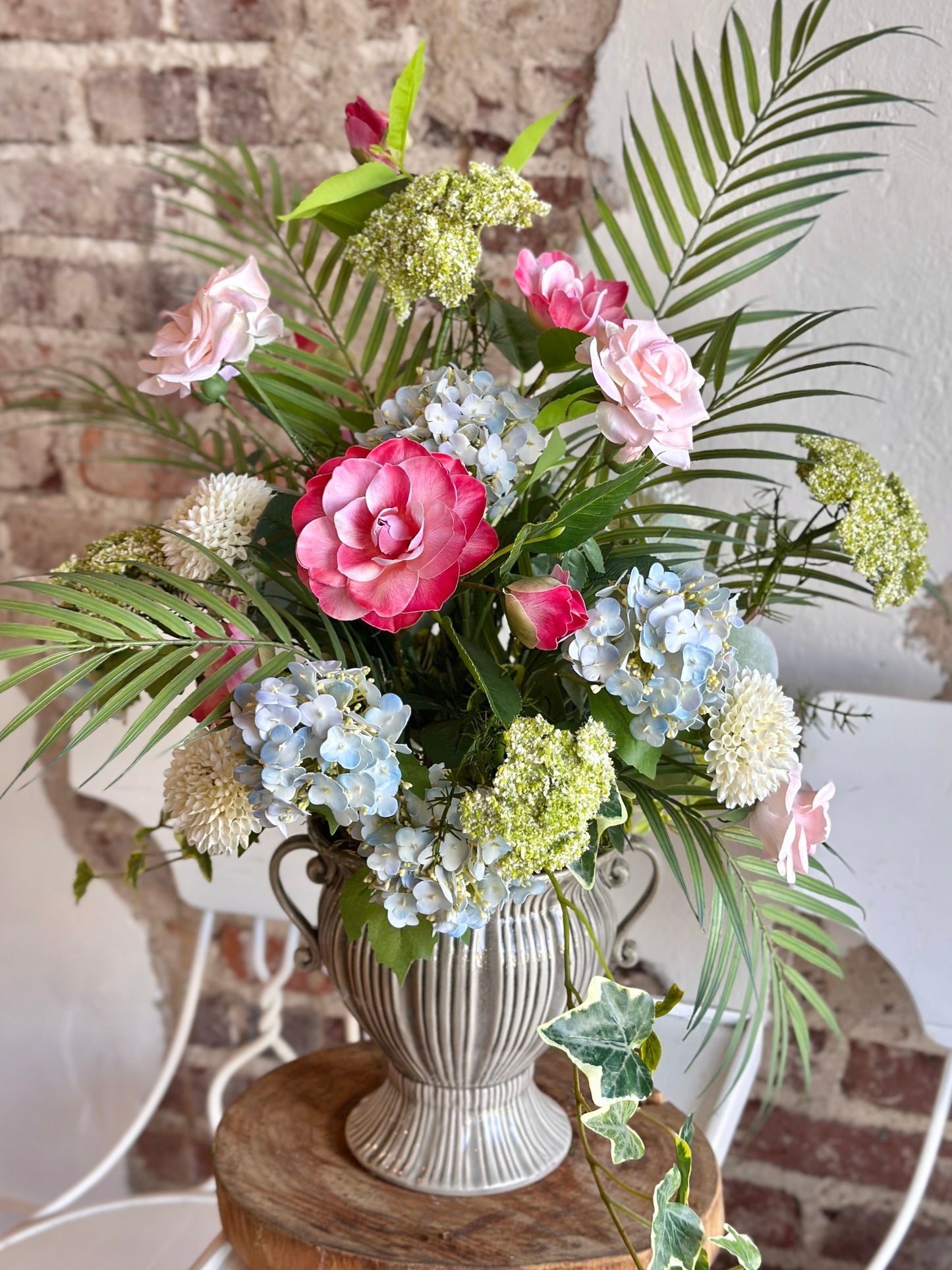Scabiosa Dill & Camellia Arrangement