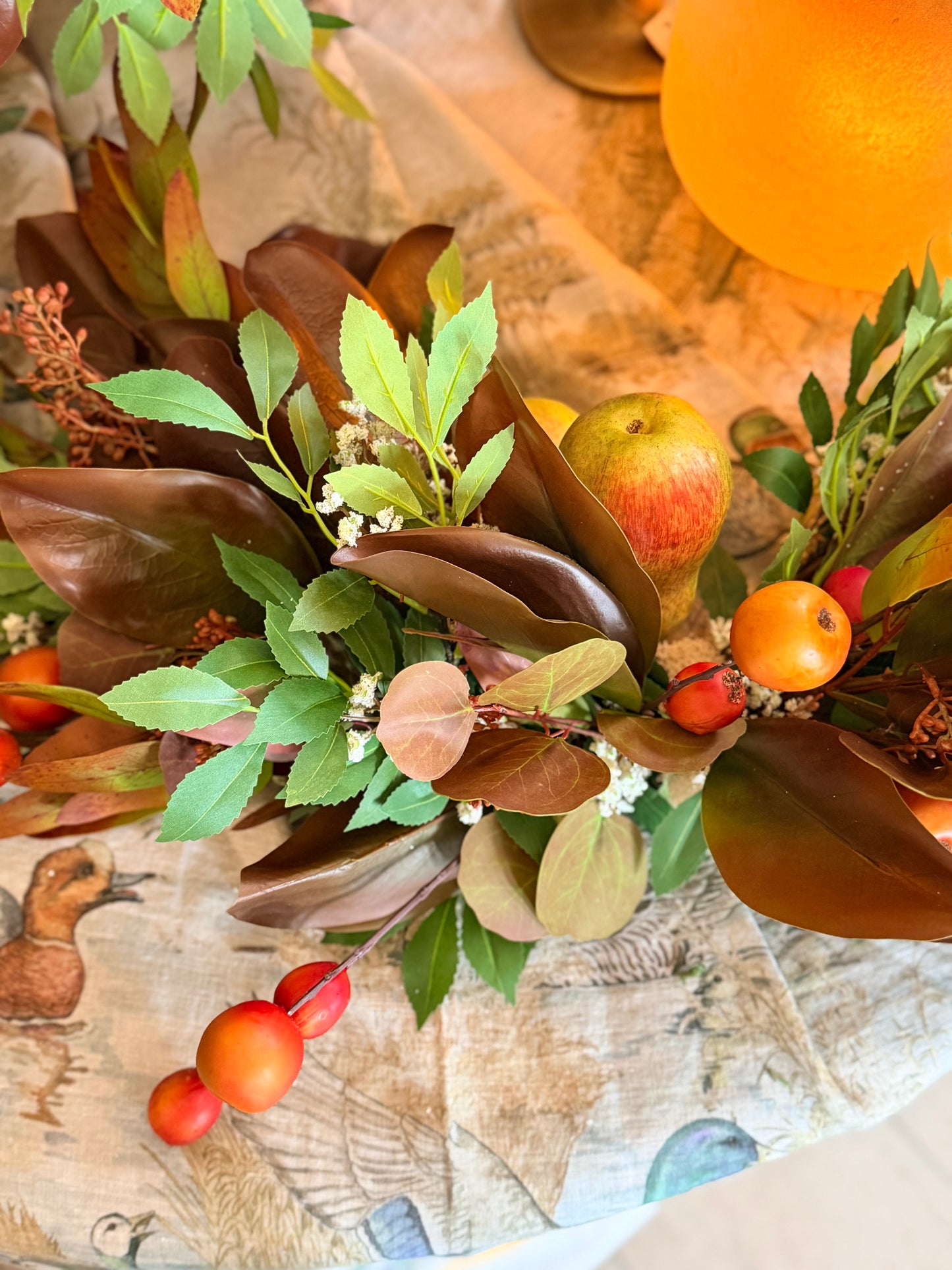 Crabapple magnolia centerpiece