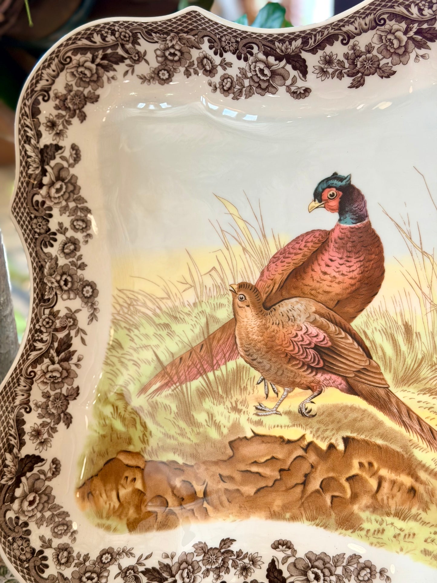Spode Woodland Devonia Tray 14" (Pheasant)