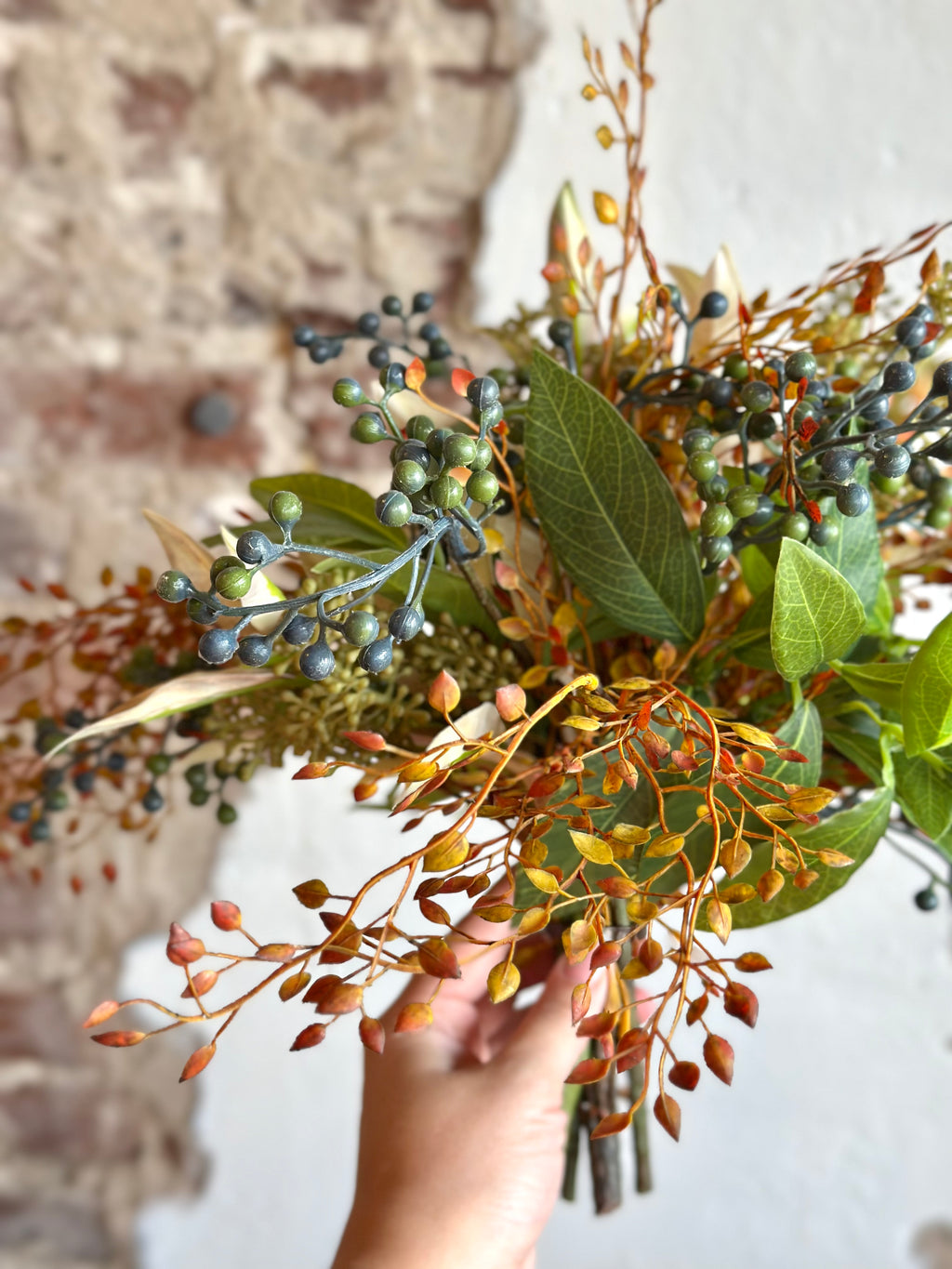 Berry and Artemesia Bouquet