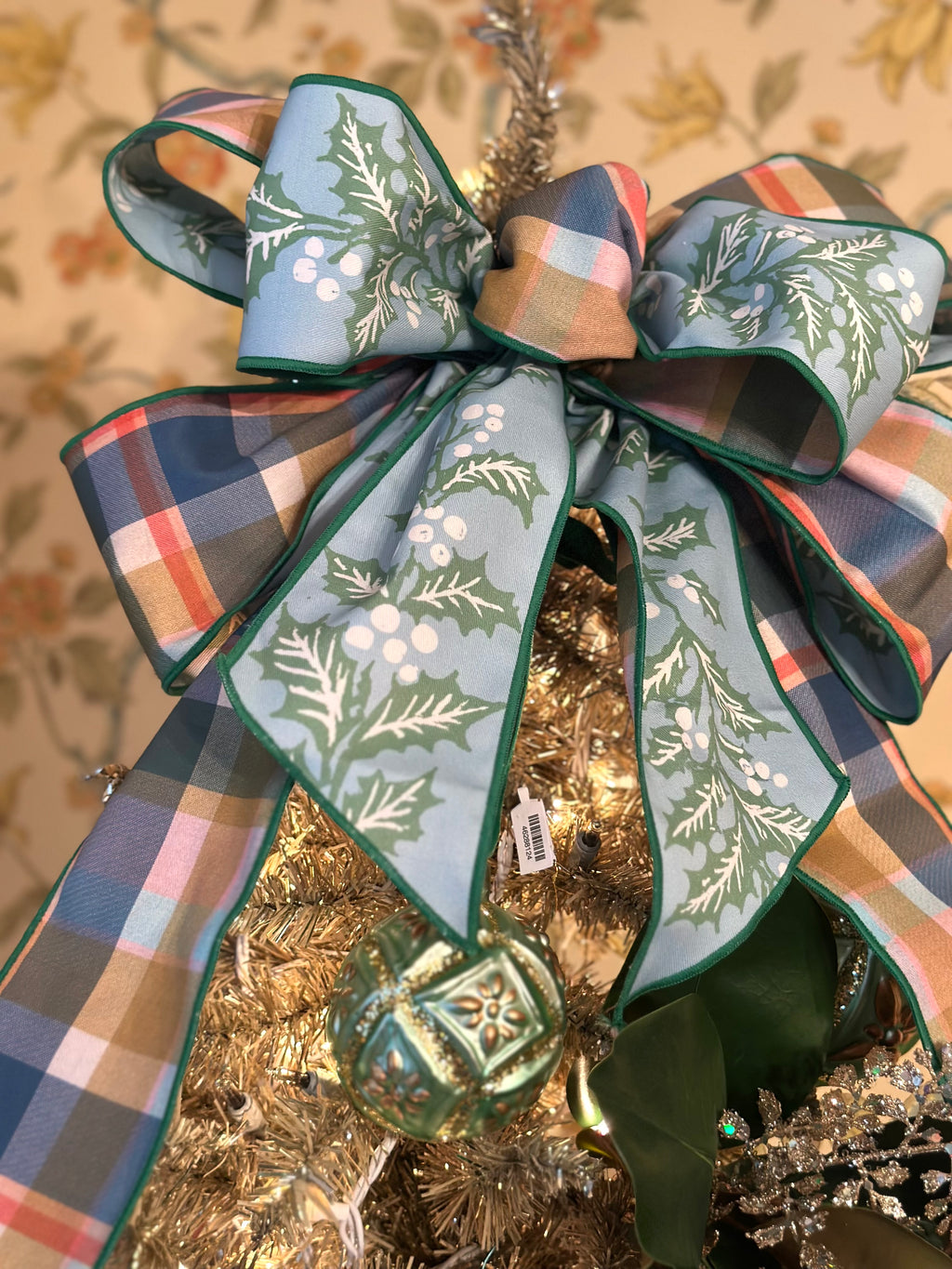 Blues & Holly Plaid Ribbon