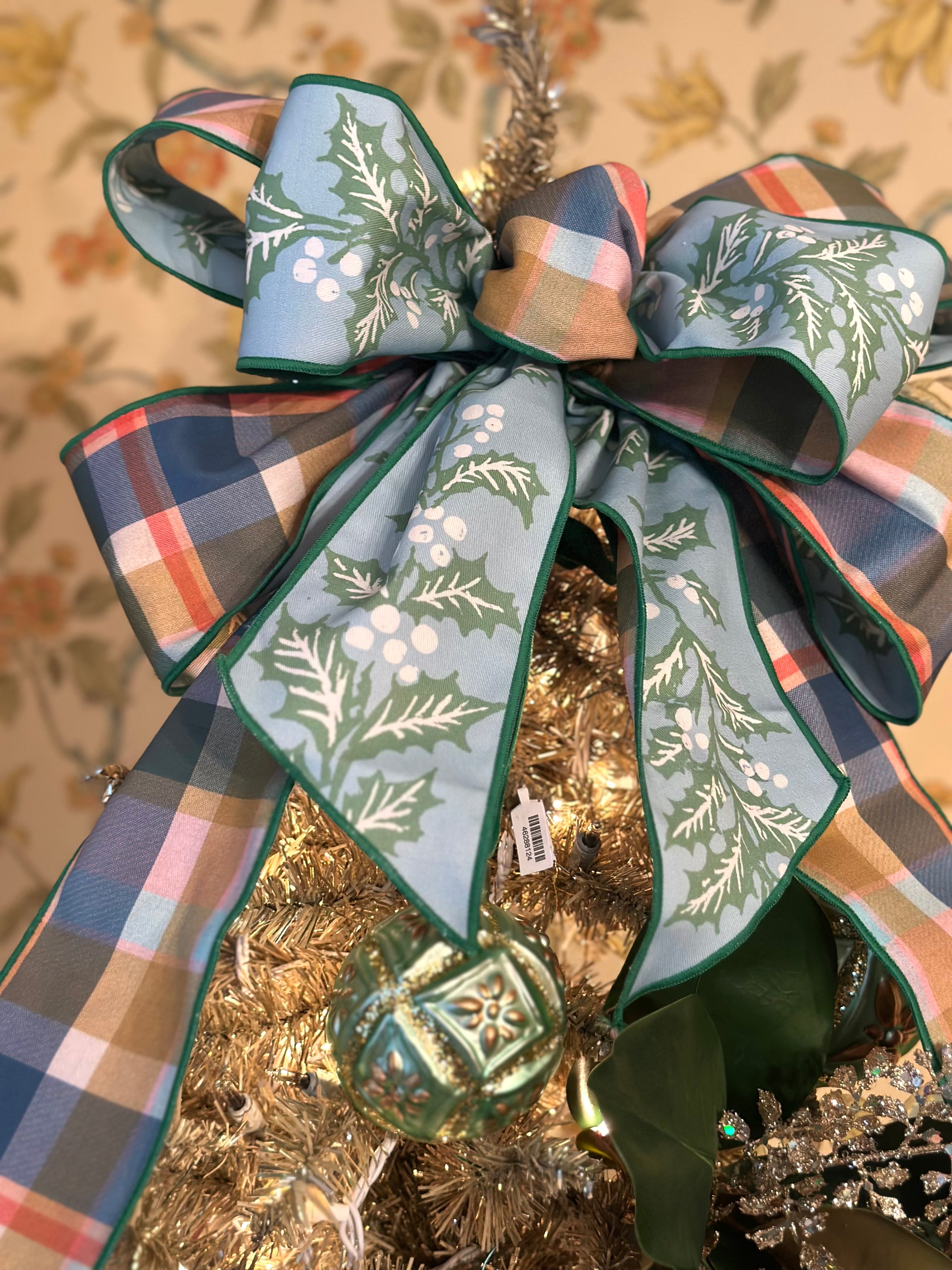 Blues & Holly Plaid Ribbon