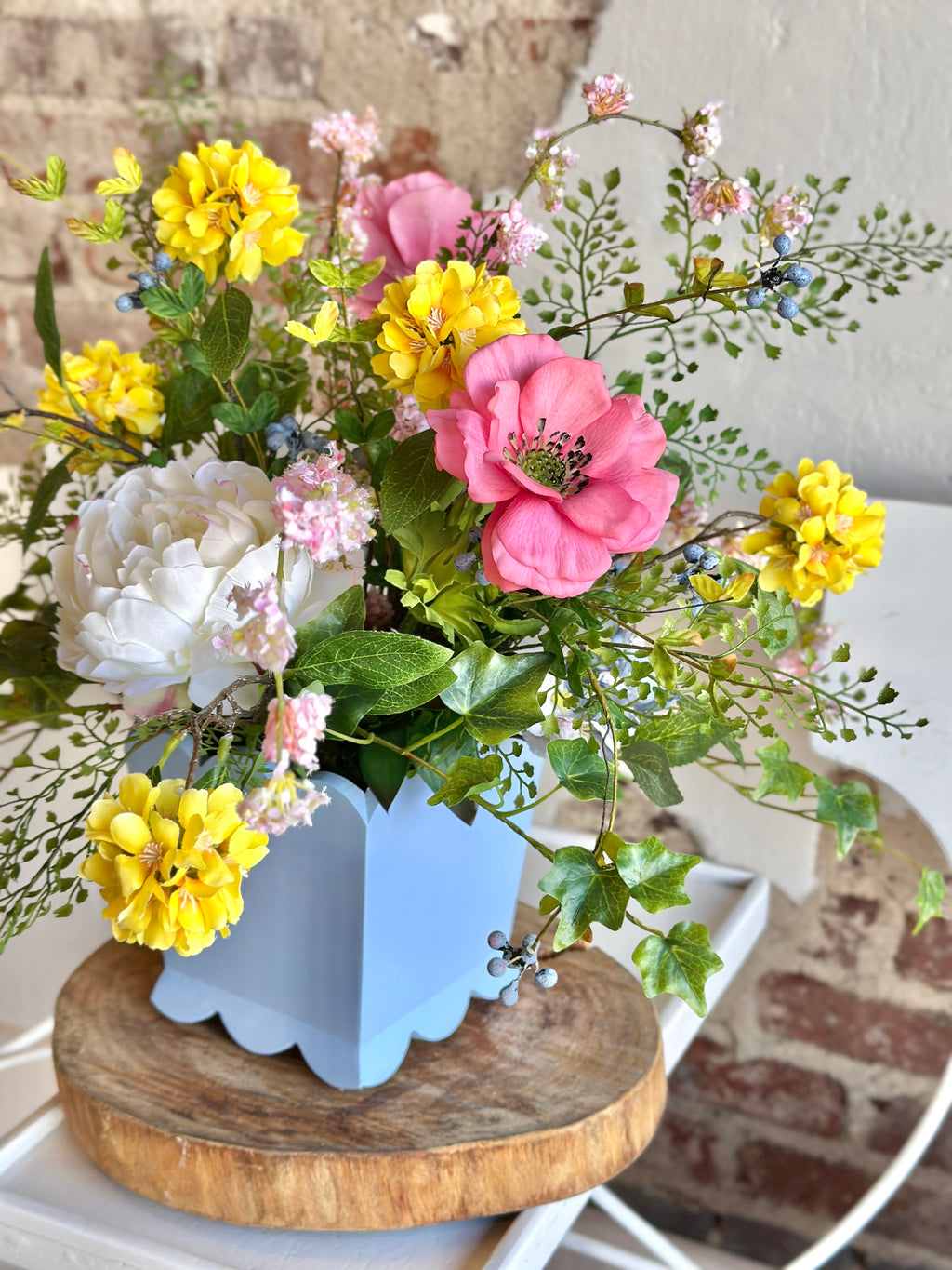 Peony & Kerria Arrangement