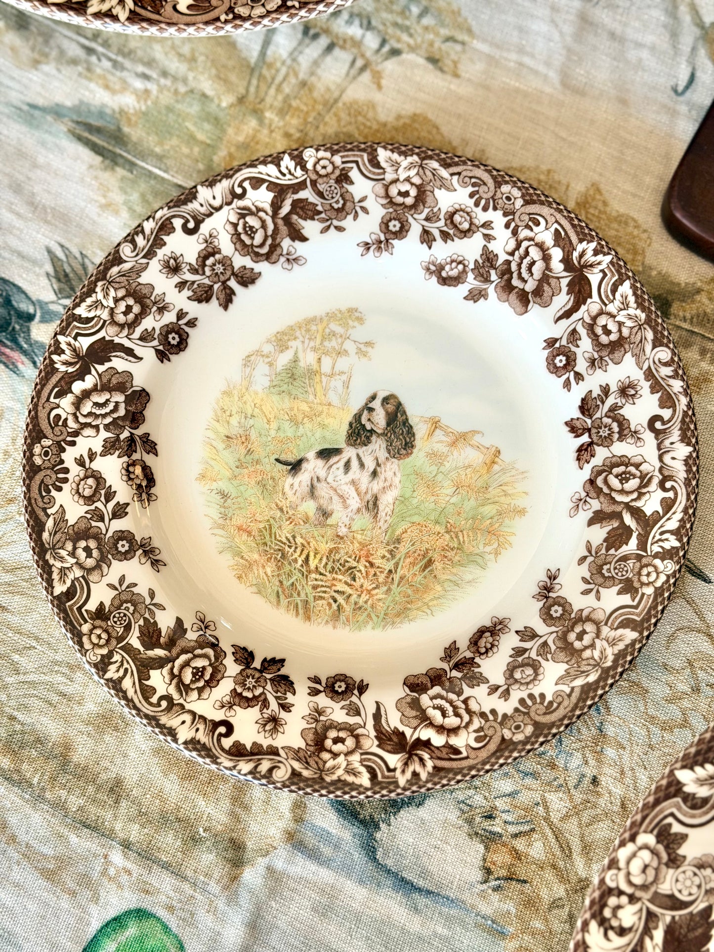 Spode Woodland Salad Plate 8" (English Springer Spaniel)