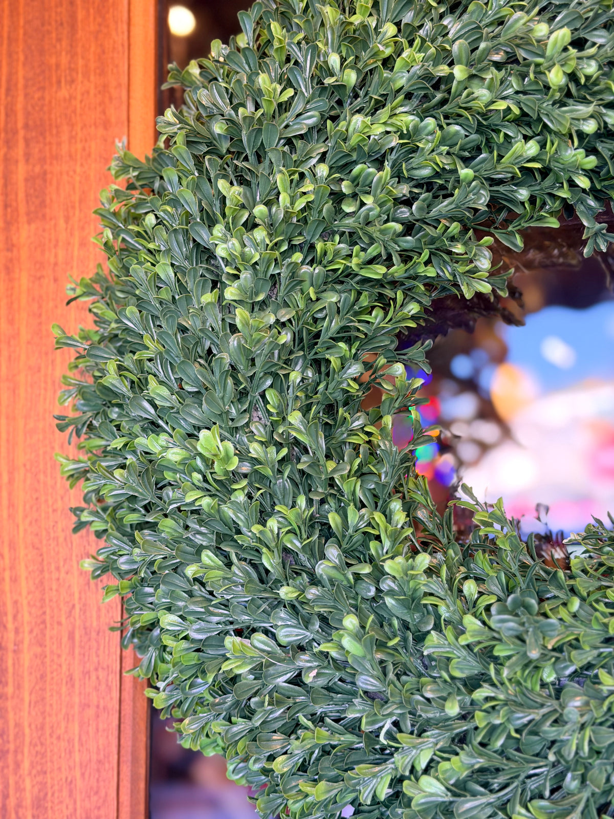 21" UV Treated Boxwood Wreath