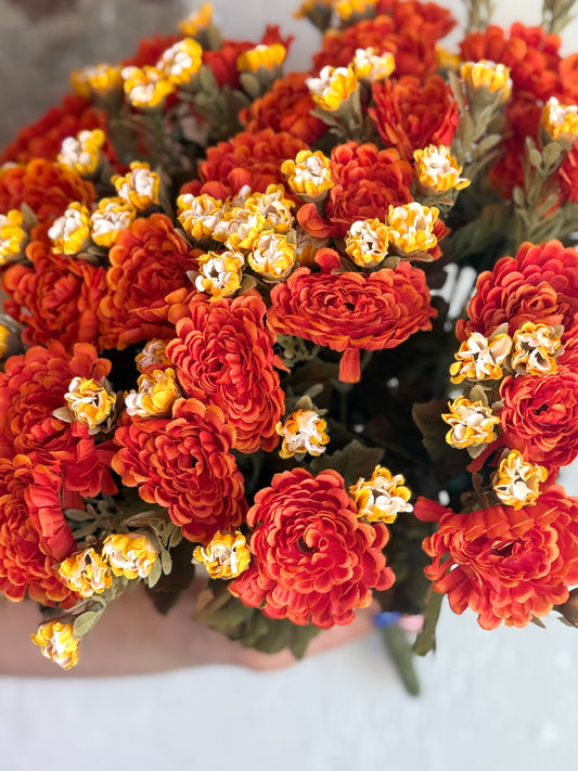 15" MINI MUM BUSH; 2.25" BLOOMS (MULTIPLE OPTIONS)