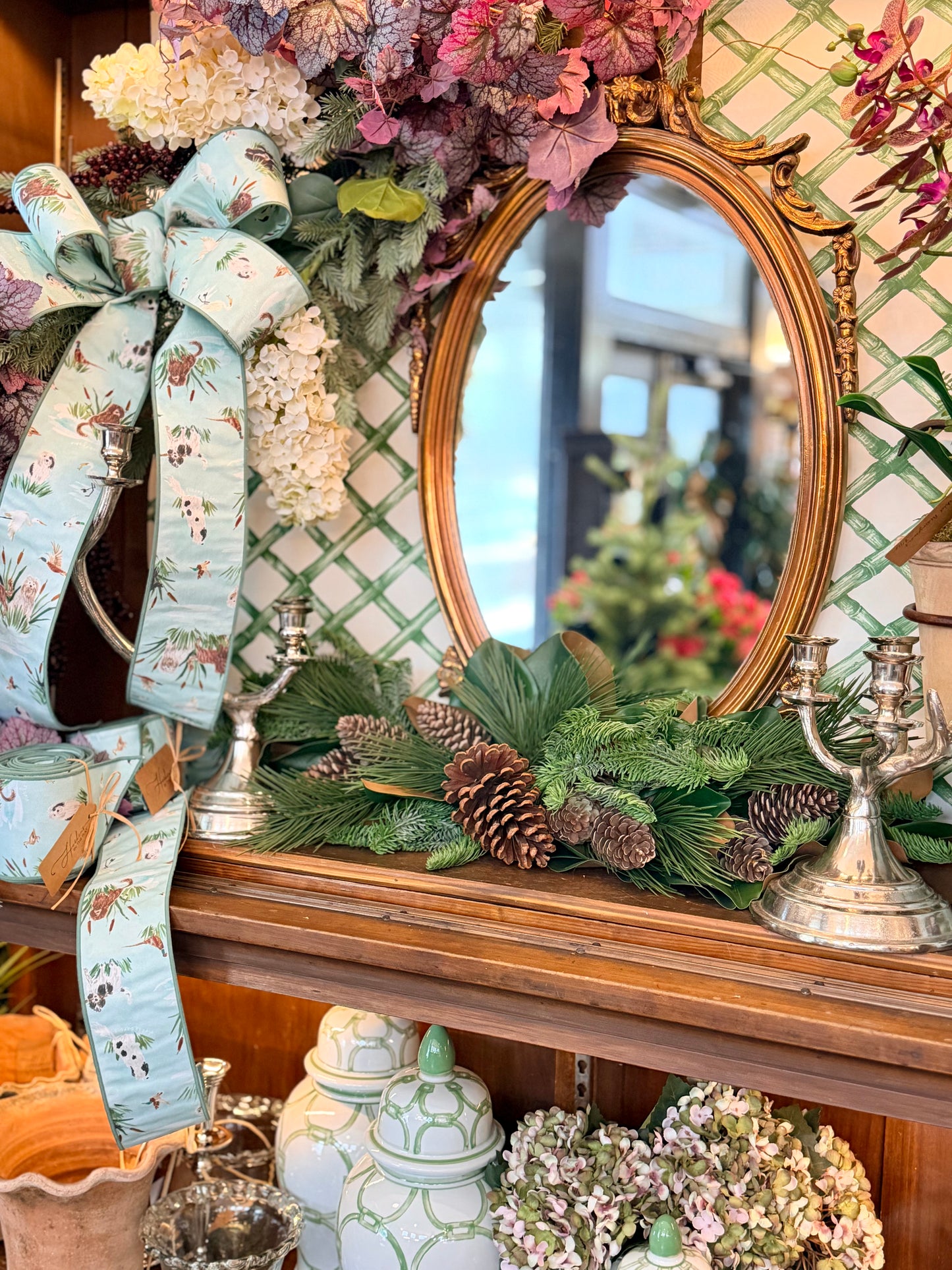 Rockies & Pinecones Magnolia Arrangment