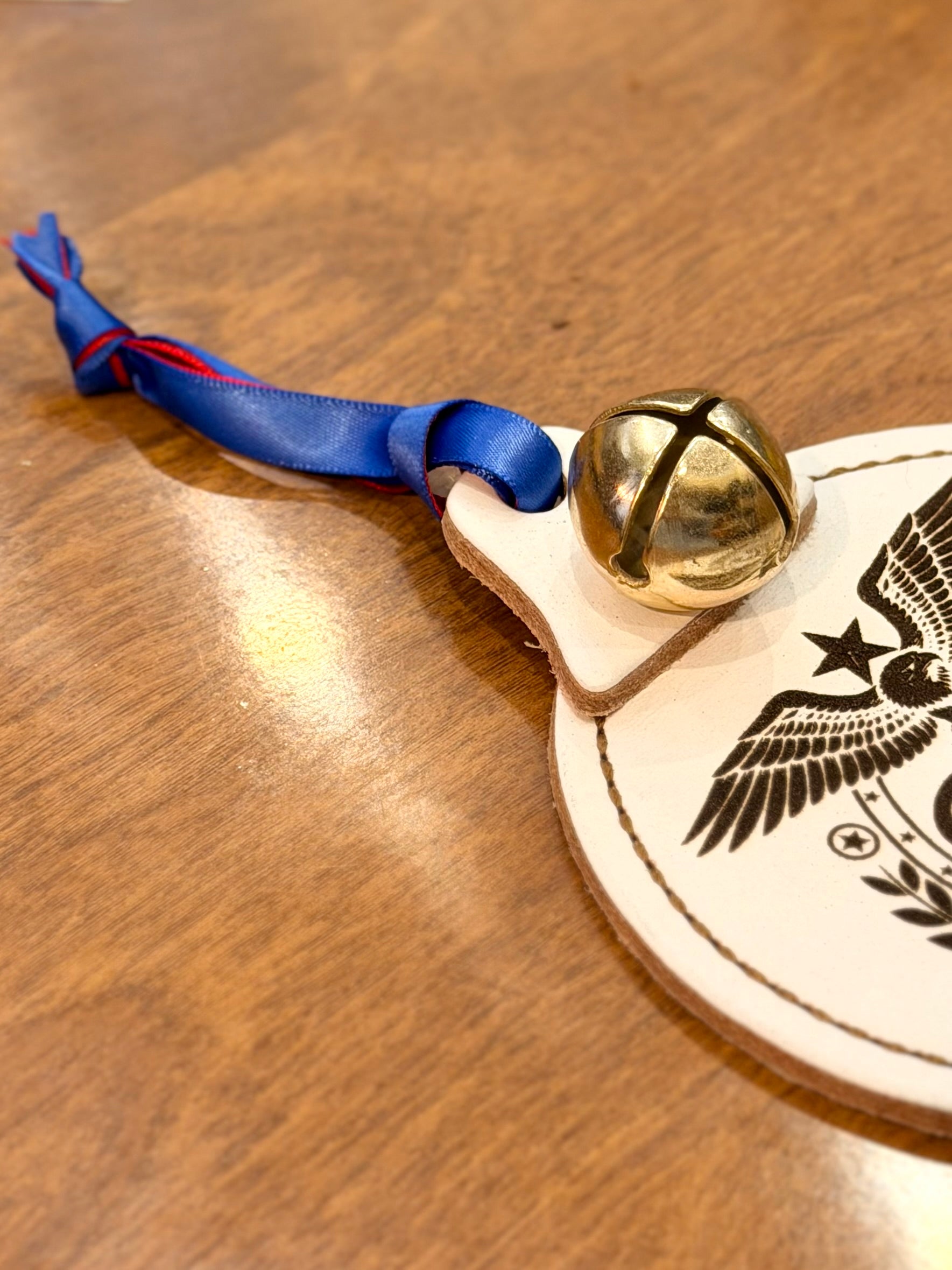"250 USA Anniversary" Leather Plate with Bell