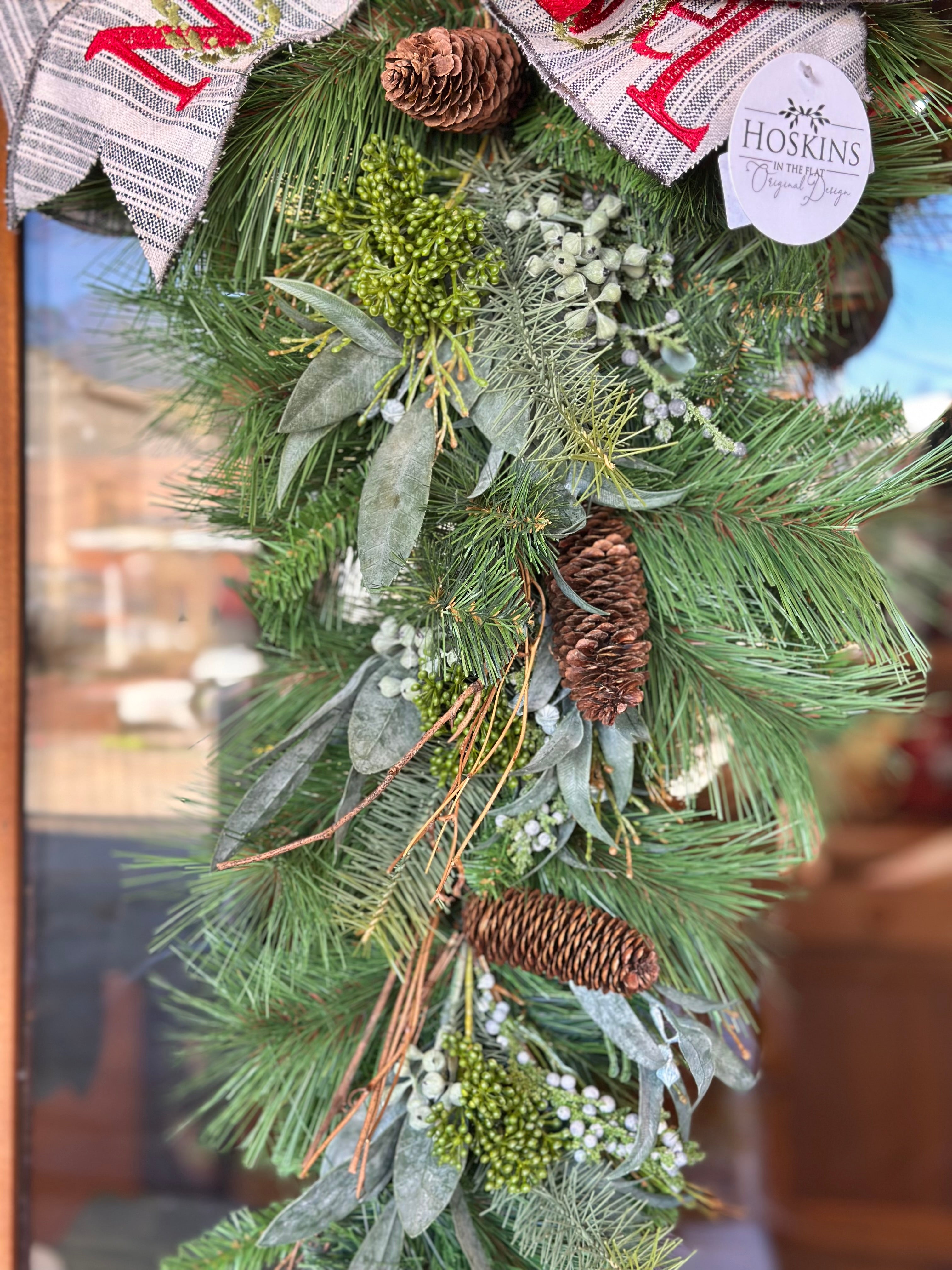 Noel Mixed Laurel Swag