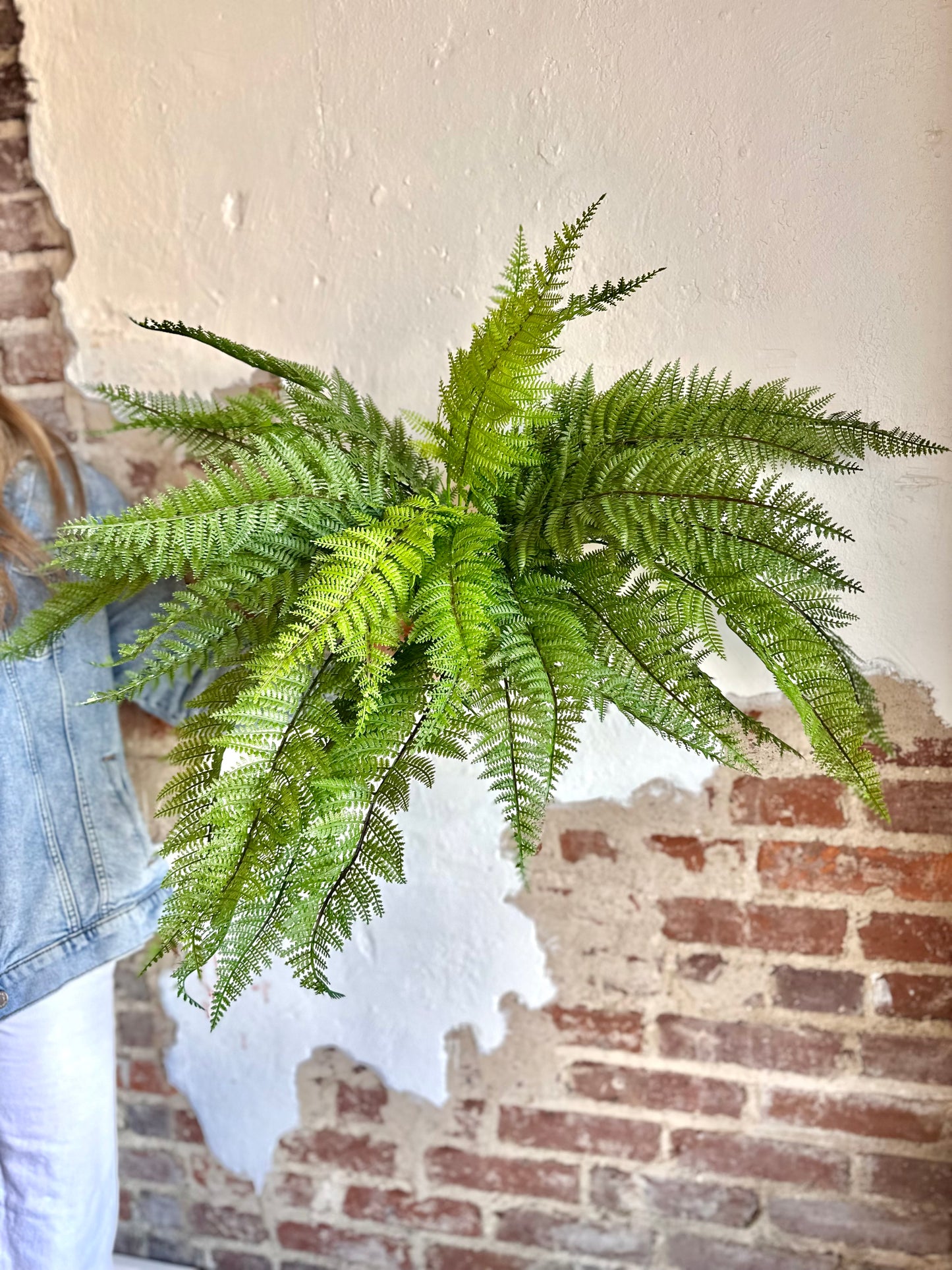 LEATHER FERN BUSH 34"