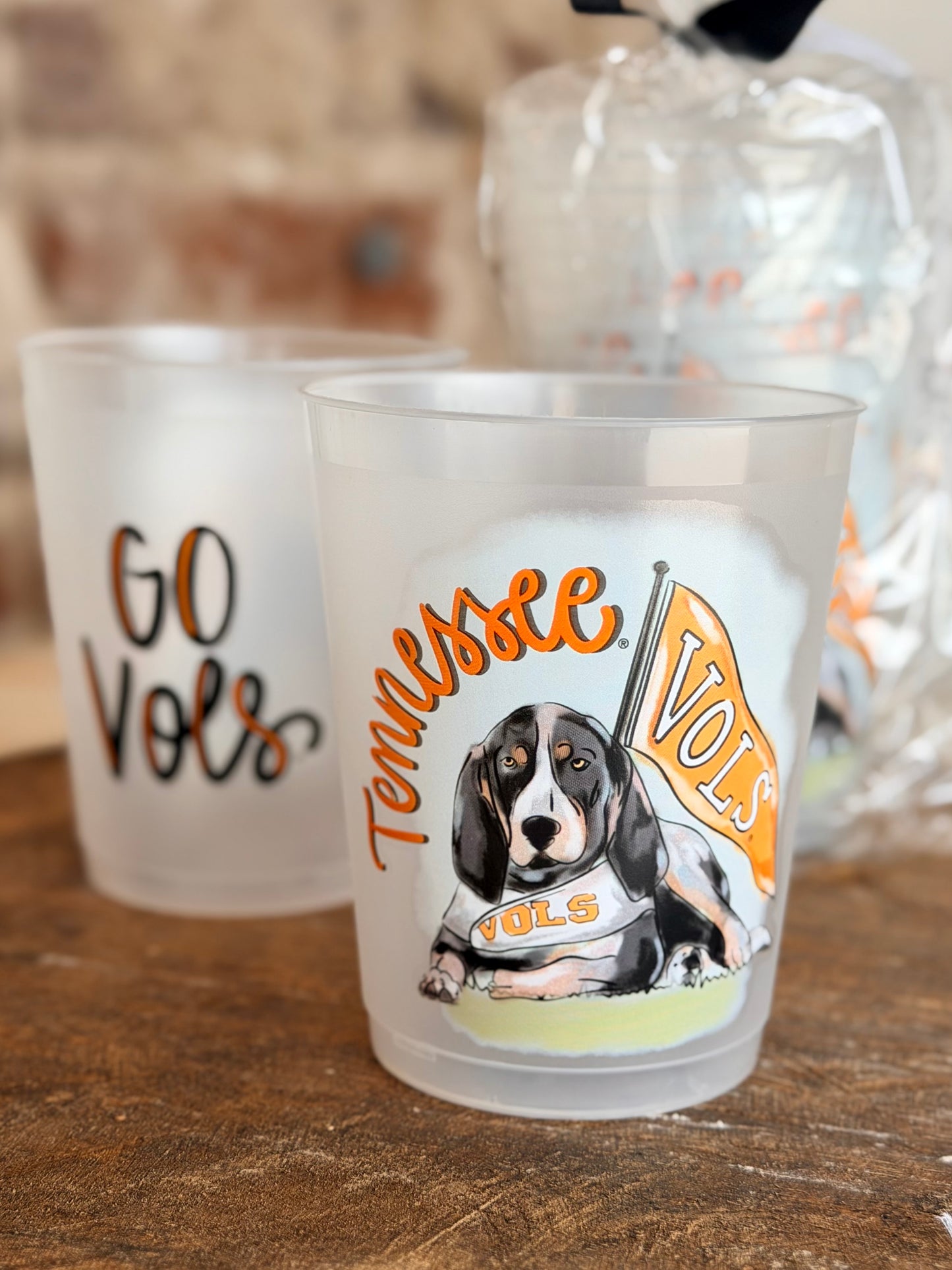 Tennessee Mascot Frosted Cups Set - Set of 8