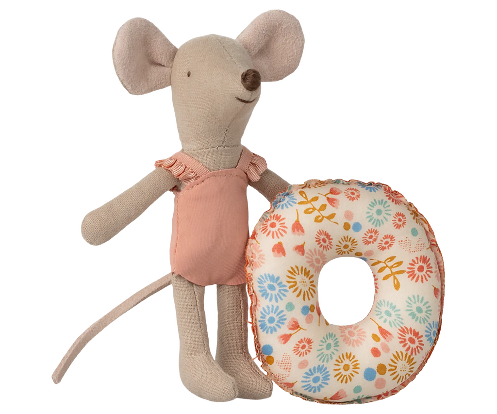 Maileg - Beach mouse with float, Little sister - Flower