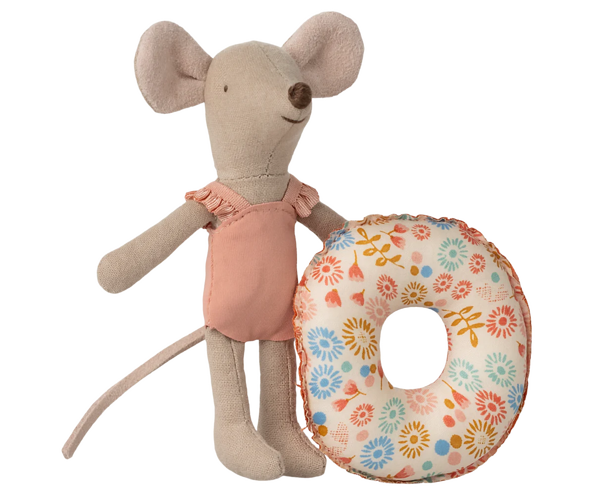 Maileg - Beach mouse with float, Little sister - Flower