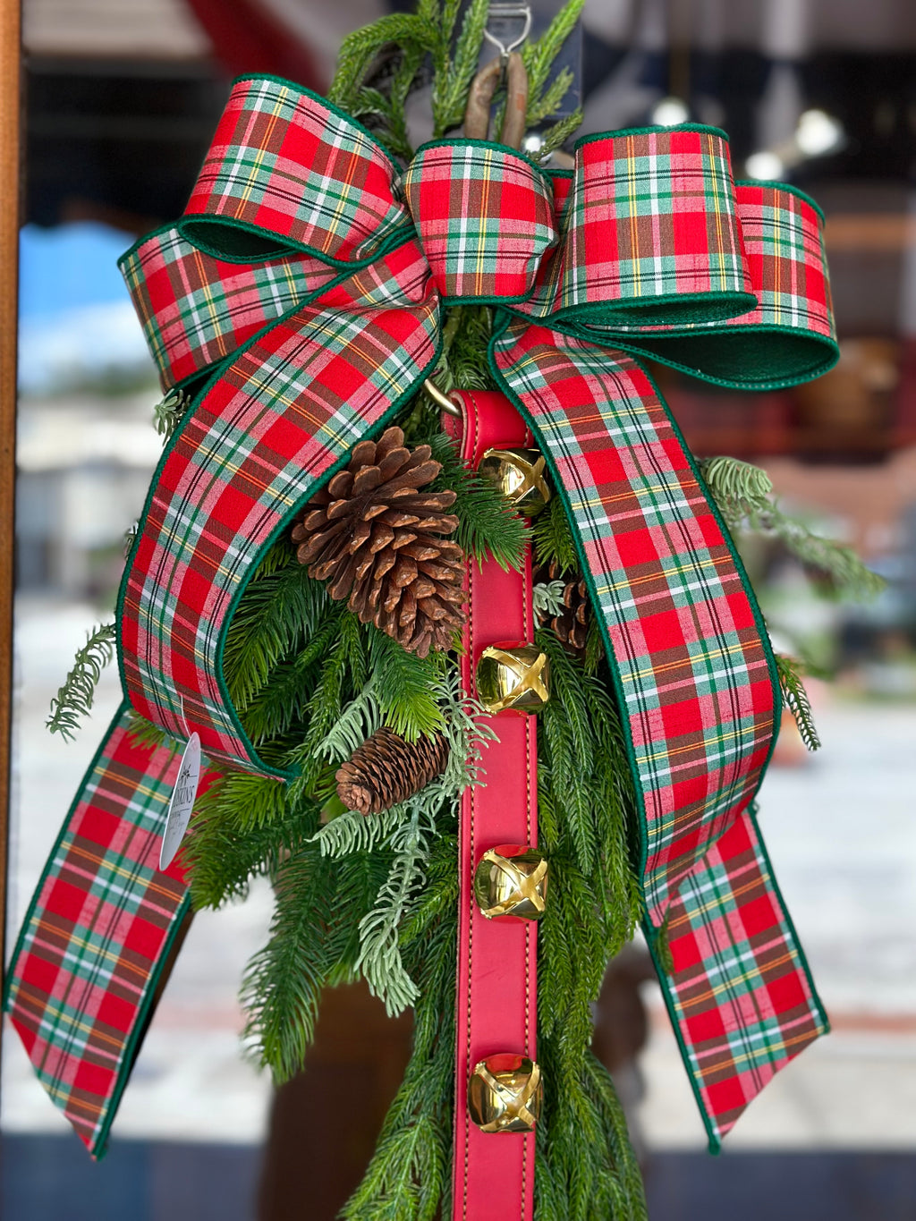 Red Plaid Drop with Belsnickel Strap