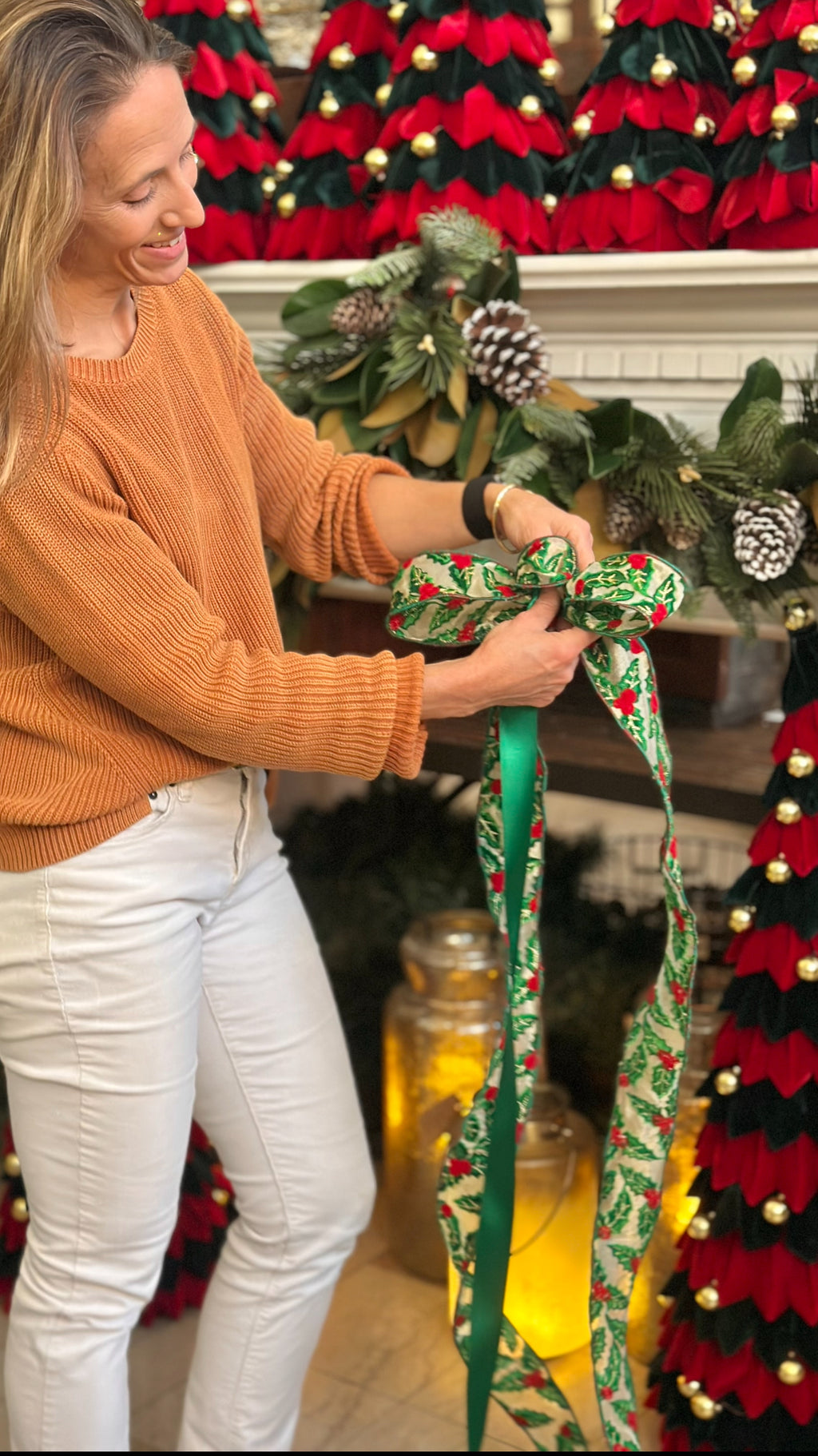 1.5” Wide, Green Silk Ribbon