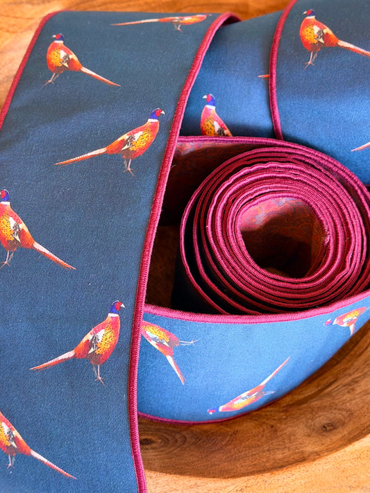 Pheasants & Classic Paisley Ribbon or Bow