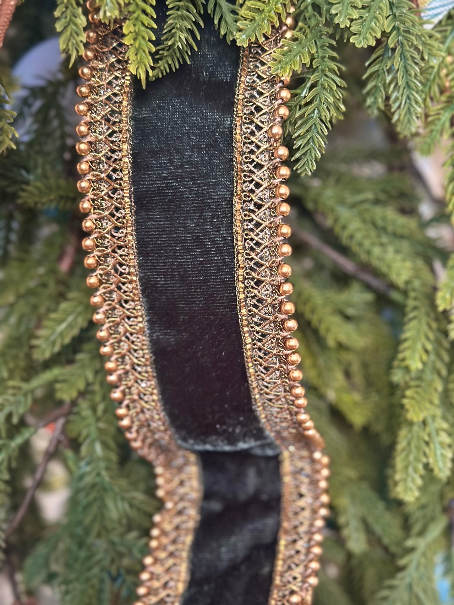 Mallard Green & Gold Spruce Swag