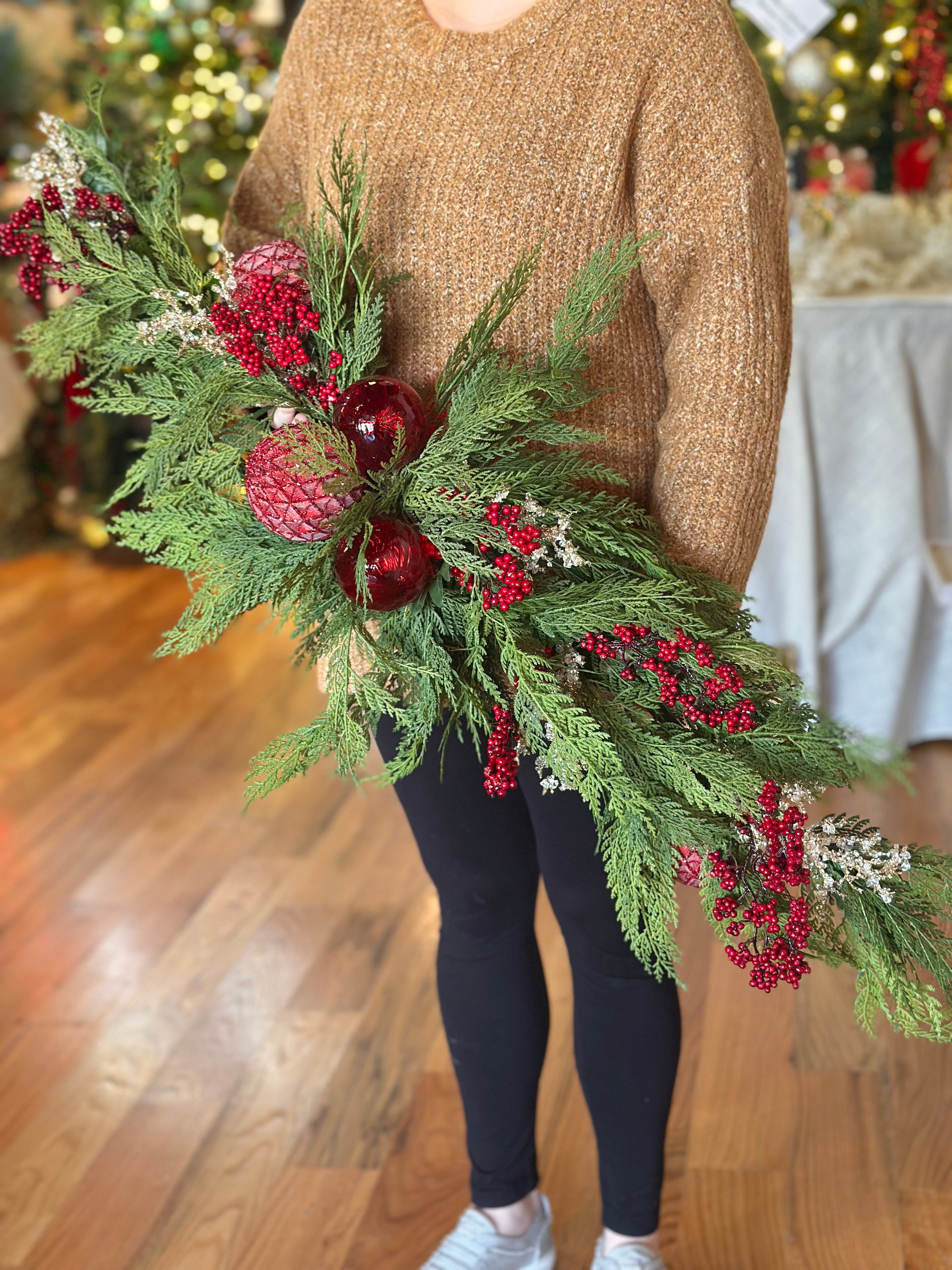 Crimson & Cedar Centerpiece