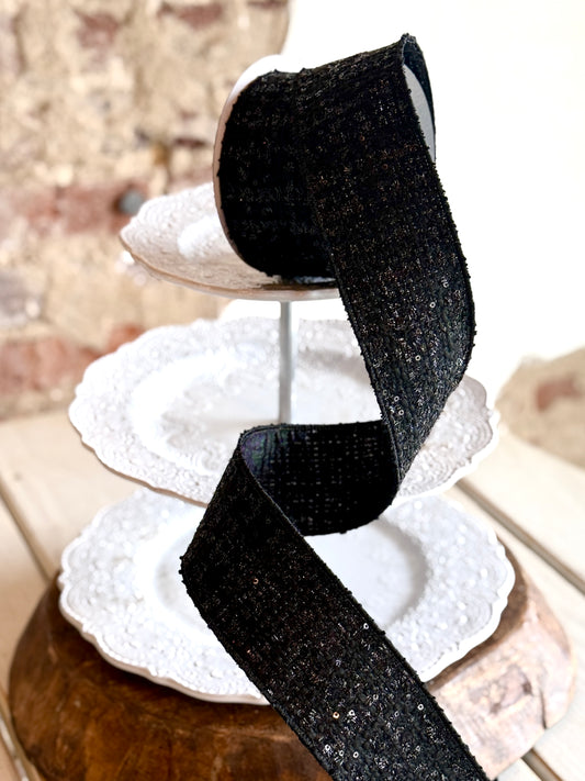 2.5" WINTER TWEED RIBBON- SOLD BY THE YARD