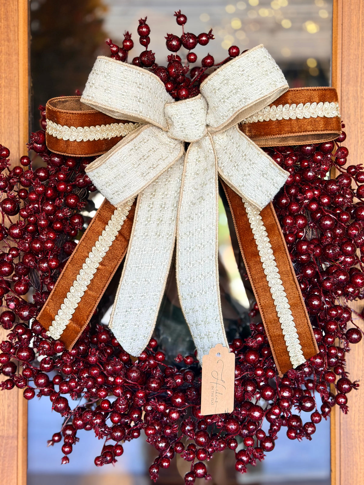 Diamonds & Tweed Bow