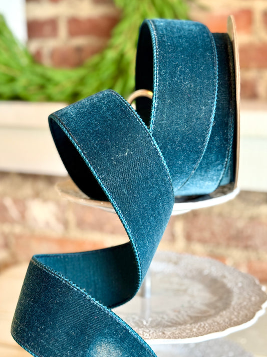2.5" VELVET- DARK TEAL