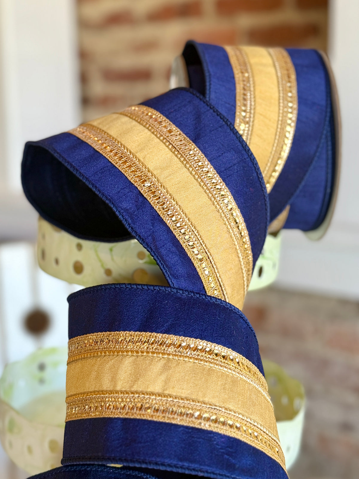 4” Twinkle Borders - Navy Blue, SOLD BY THE YARD