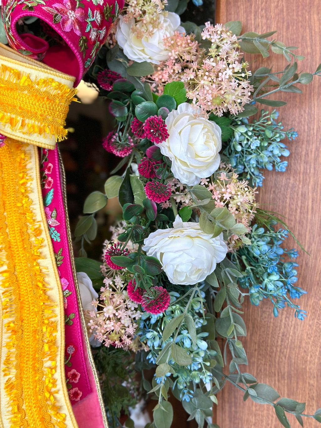 In Full Bloom Wreath & Bow