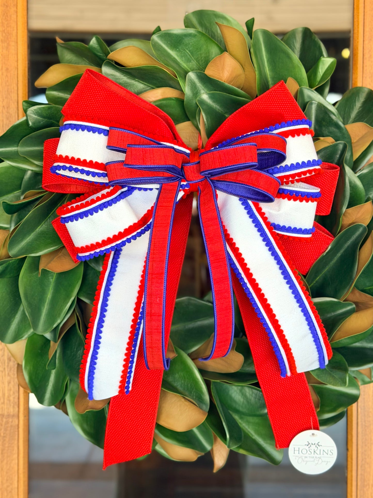 Patriotic Pompoms Bow