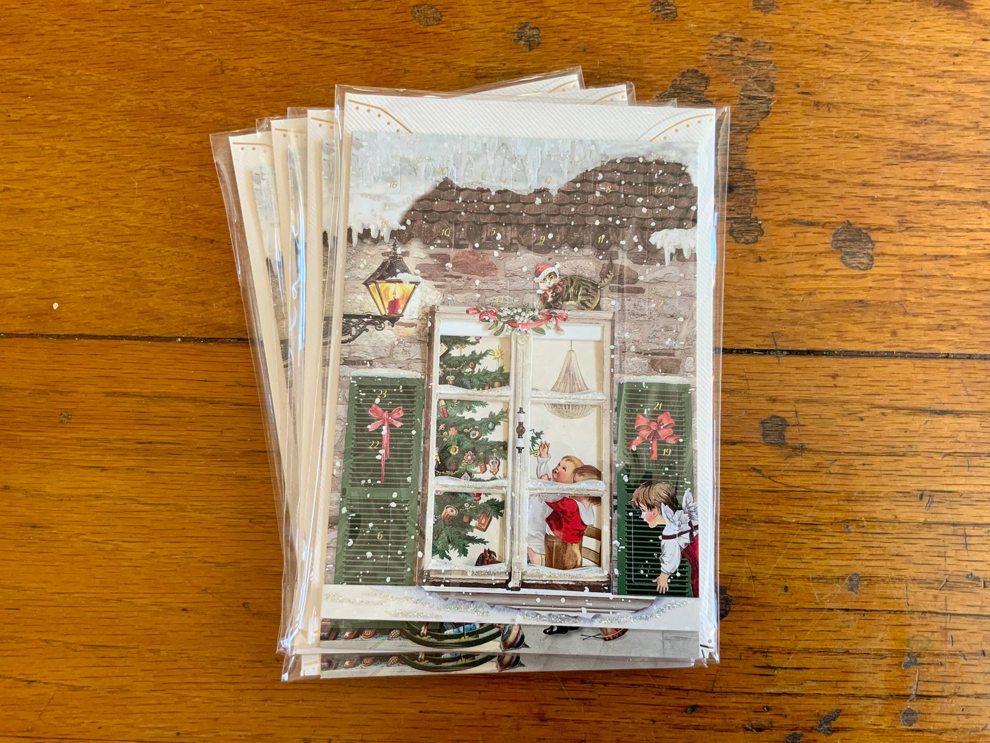 Christmas Window Advent Calendar Cards
