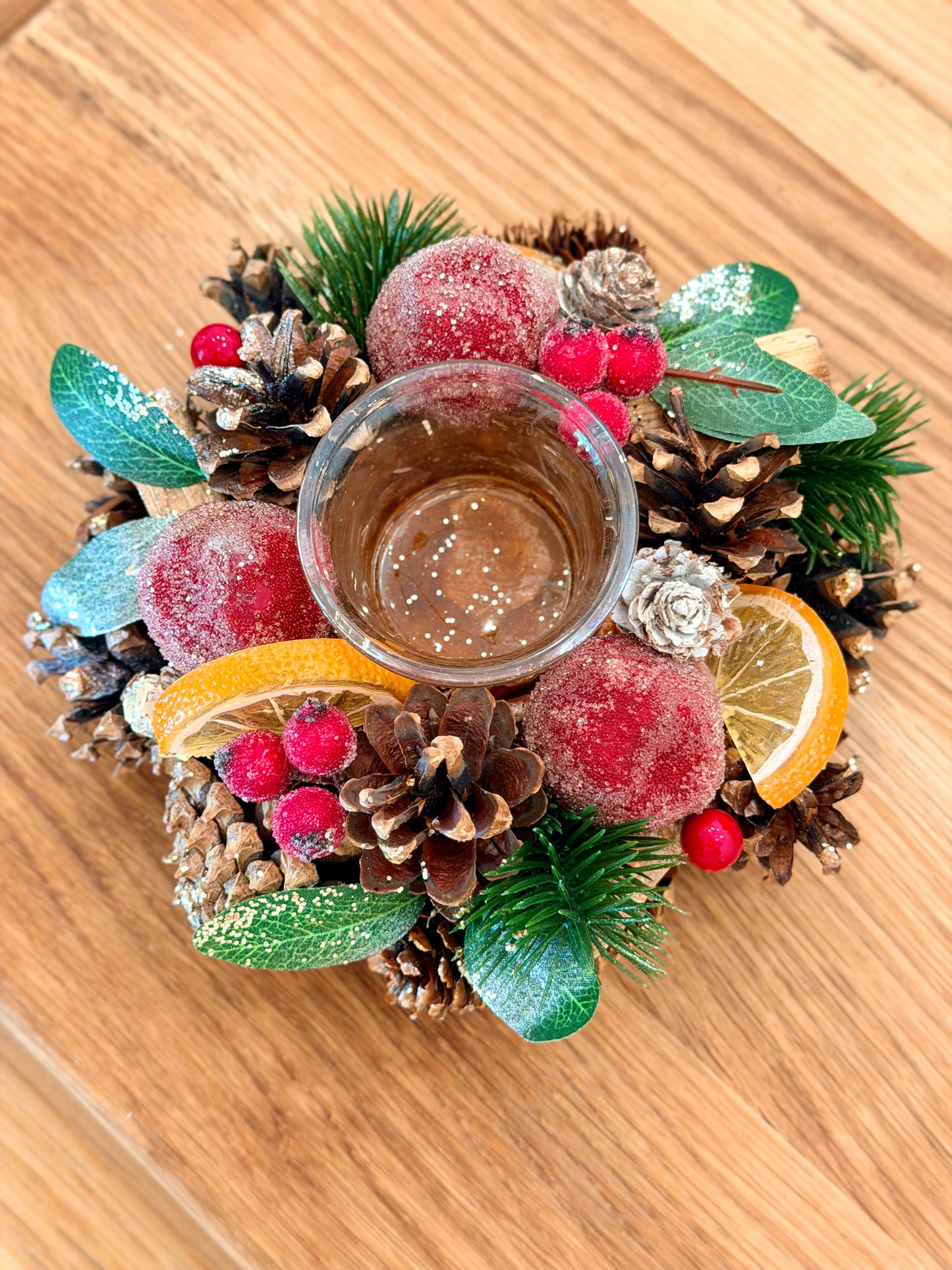 7.5" SOUTHERN FRUIT BERRY CANDLE HOLDER