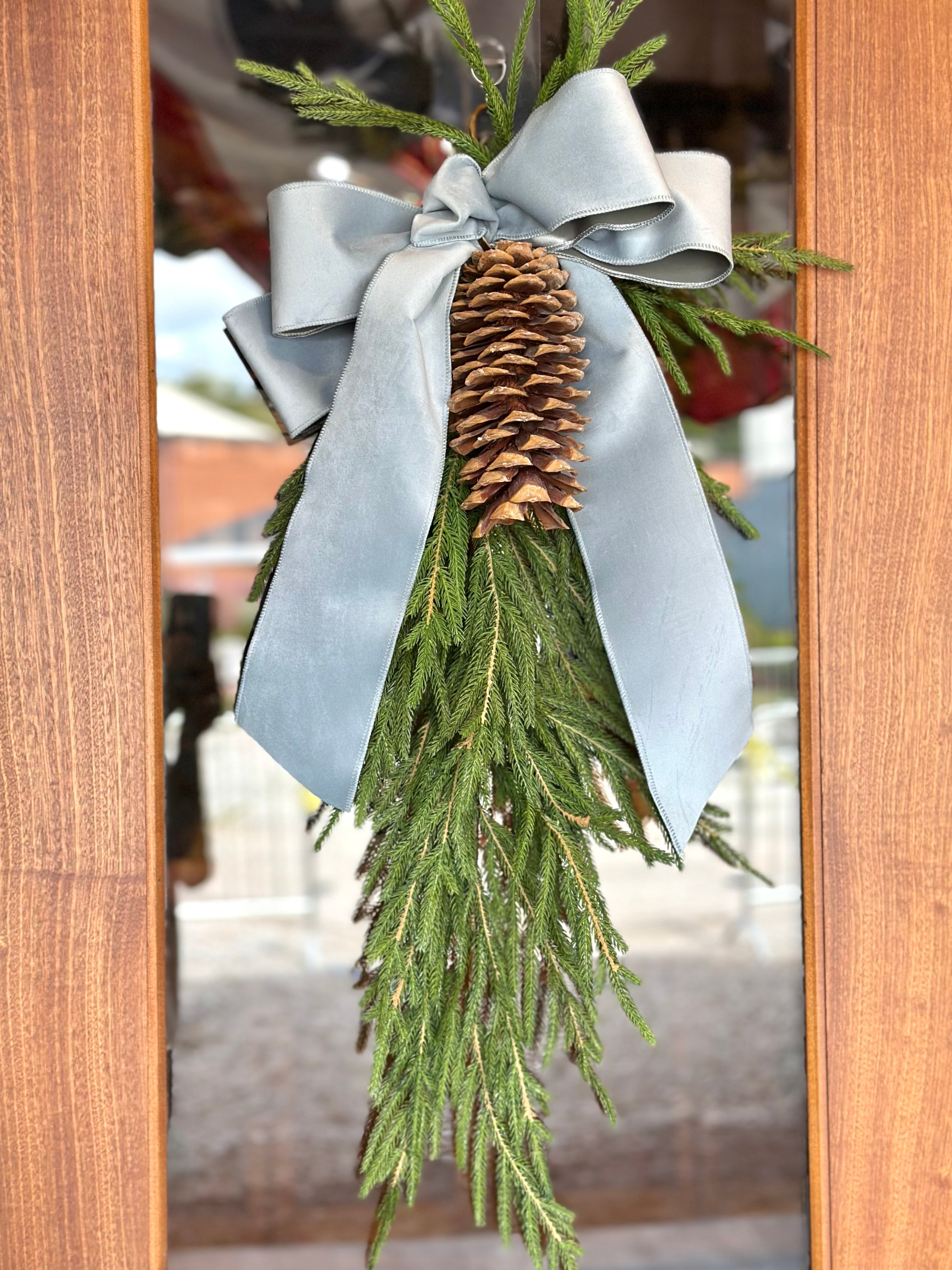 Austrian Pine Teardrop with Floppy Bow (COLOR OPTIONS)