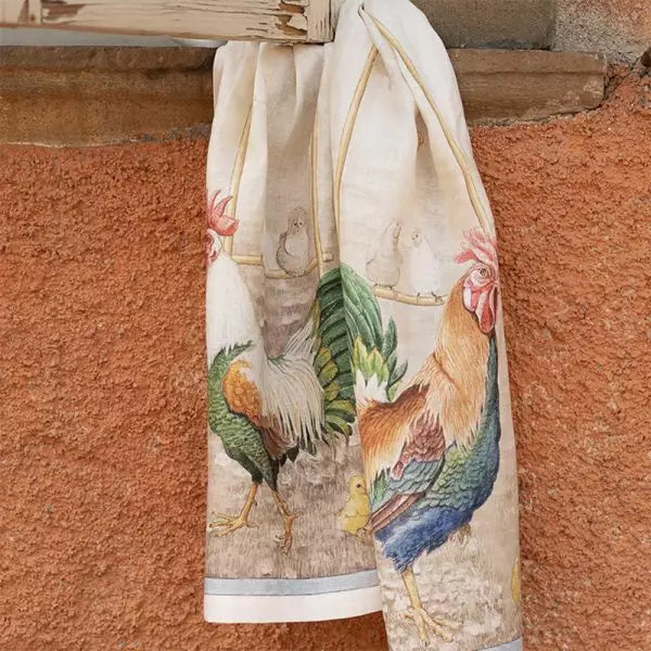 Roosters Bianco Kitchen Towel