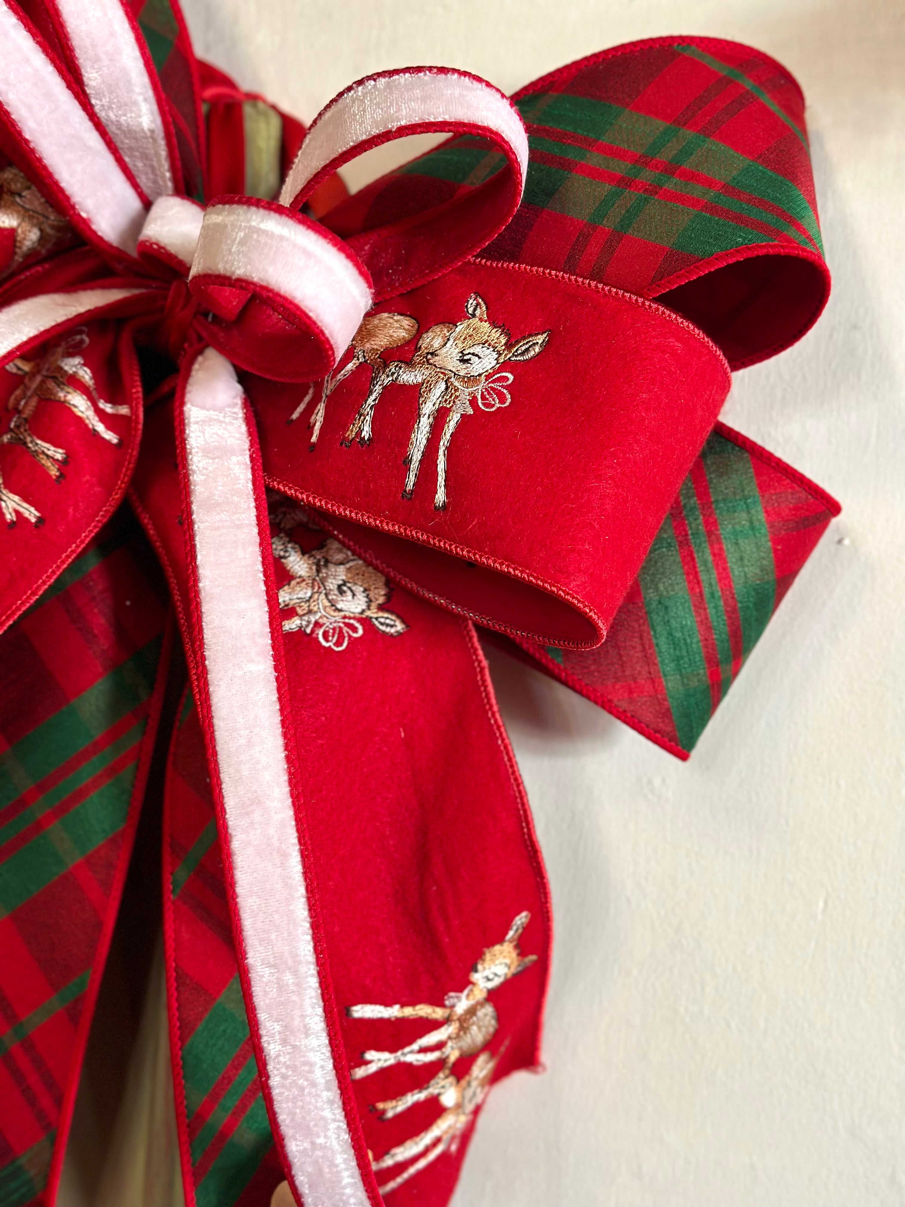 Doe and Plaid Bow