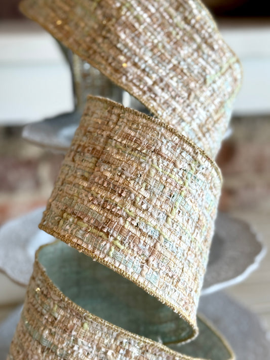 4" SWEETHEART TWEED- LIGHT BLUE