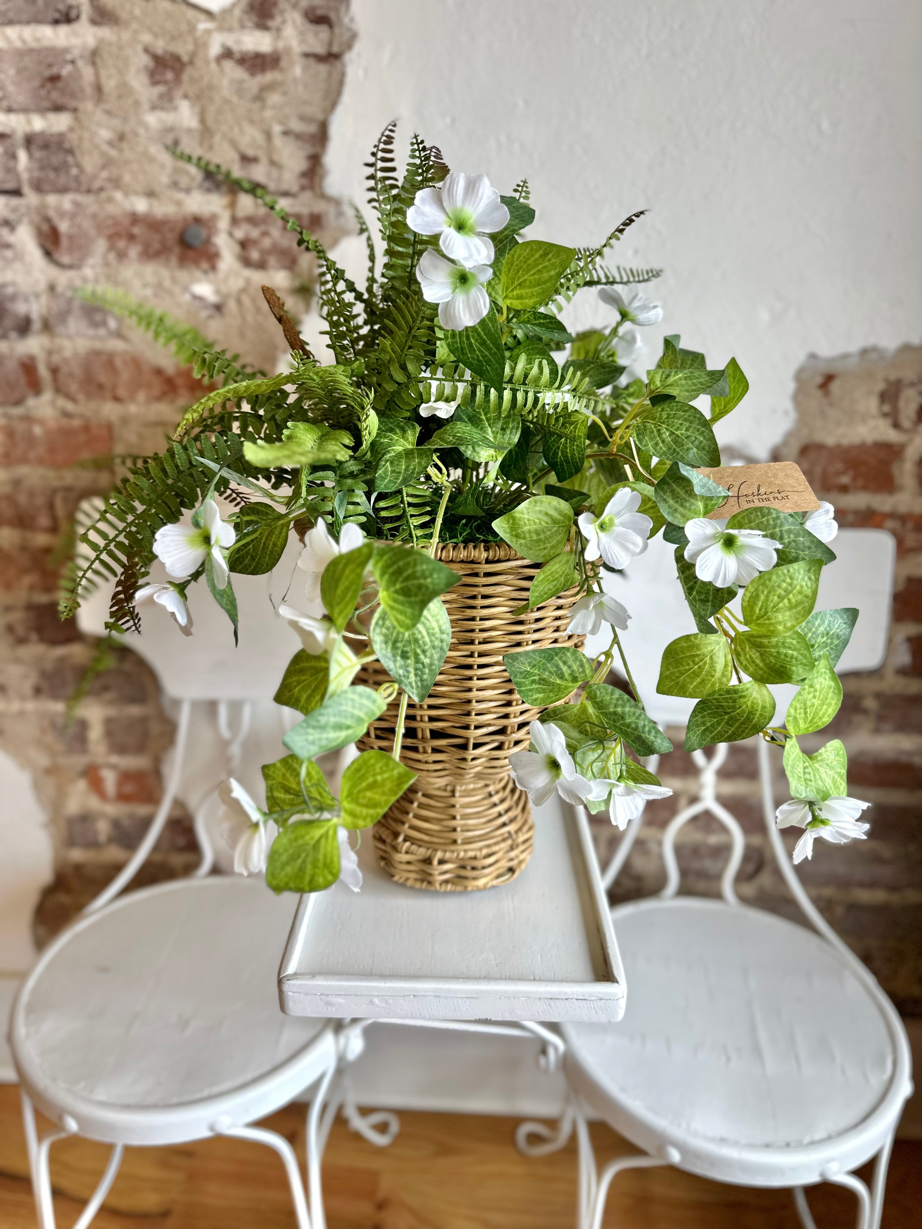 Petunia & Fern Arrangement