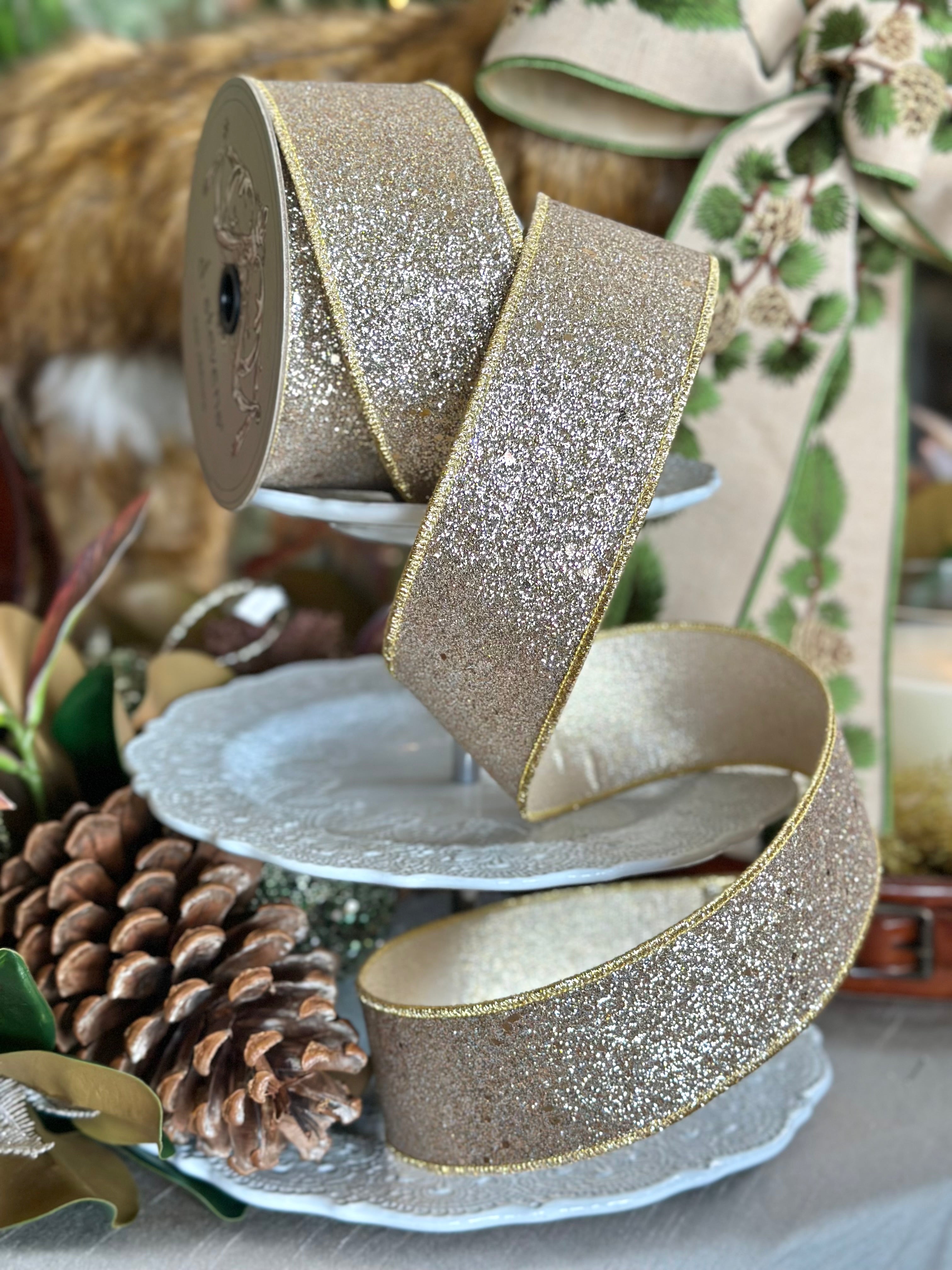 2.5" Shimmer Gold Glitter, Gold