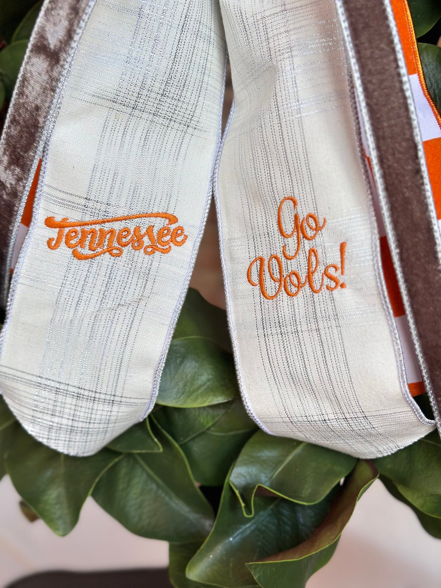 Tennessee/Go Vols! Embroidered Bow