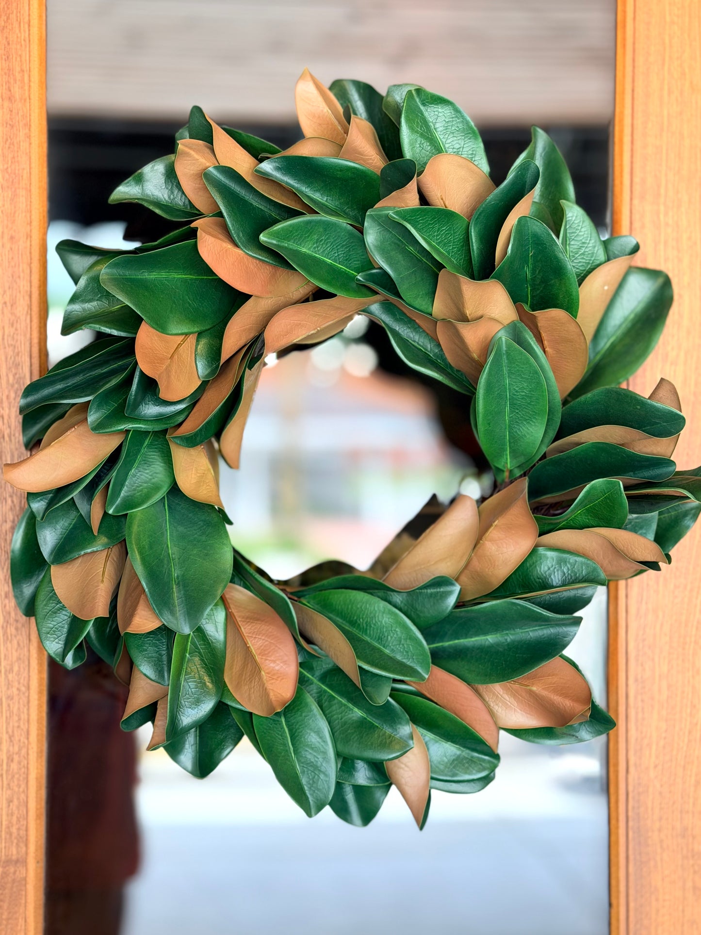 22" Magnolia Leaf Wreath