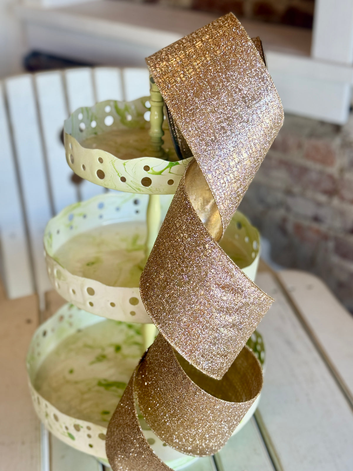 4” Graphic Glitter, SOLD BY THE YARD