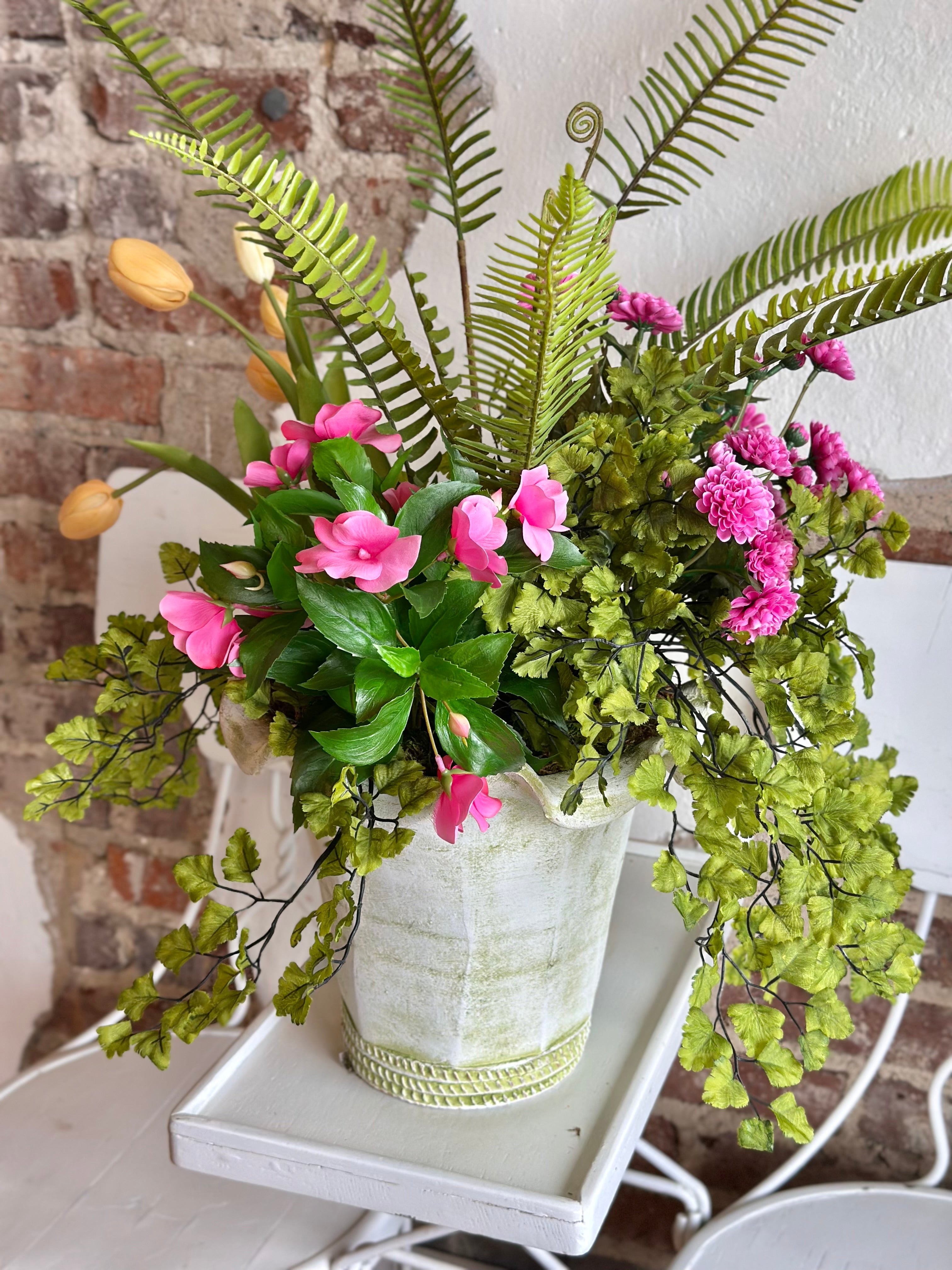 Spring Florals and Fern Mix