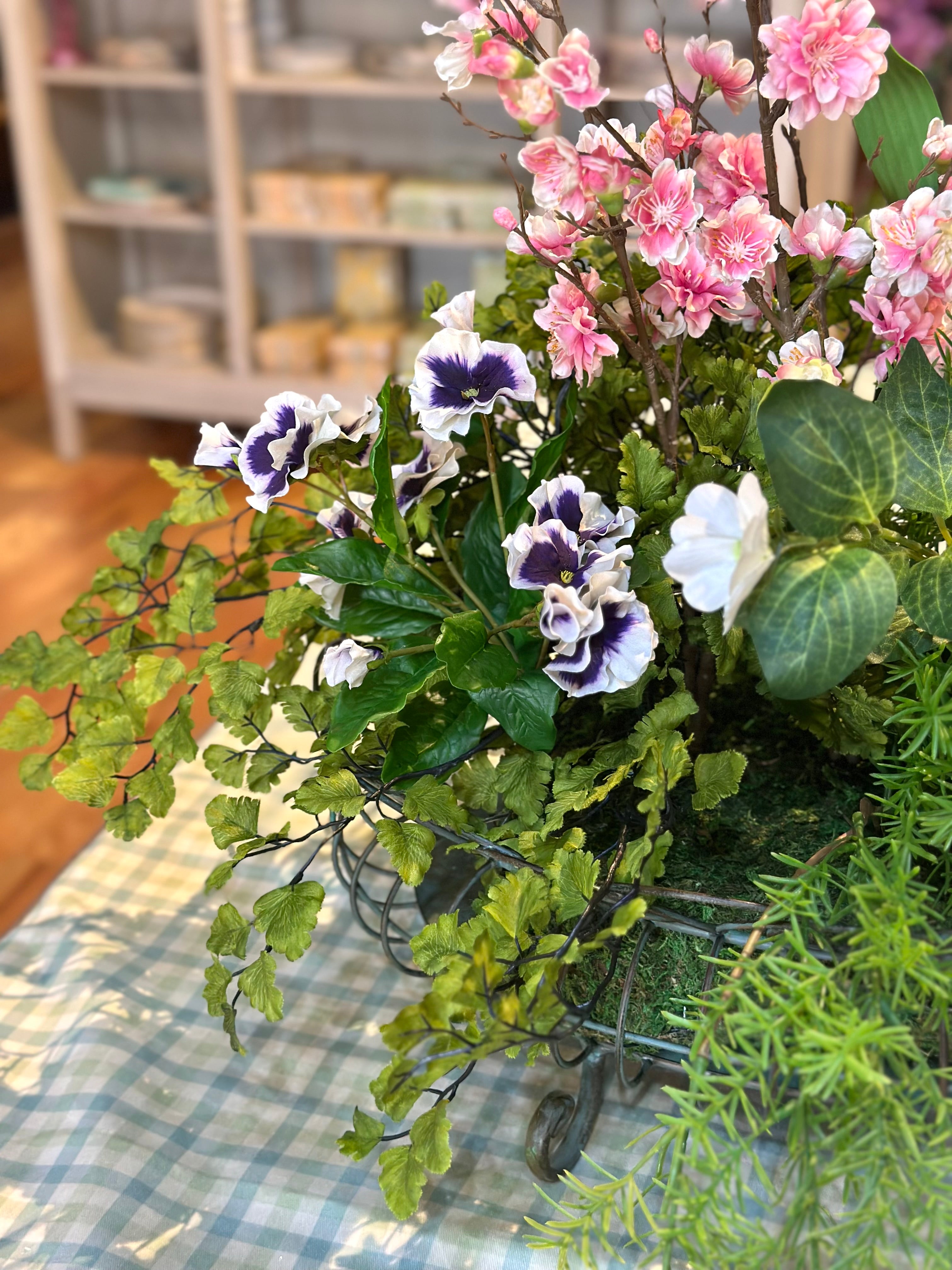Cherry Blossoms & Tulips Arrangement