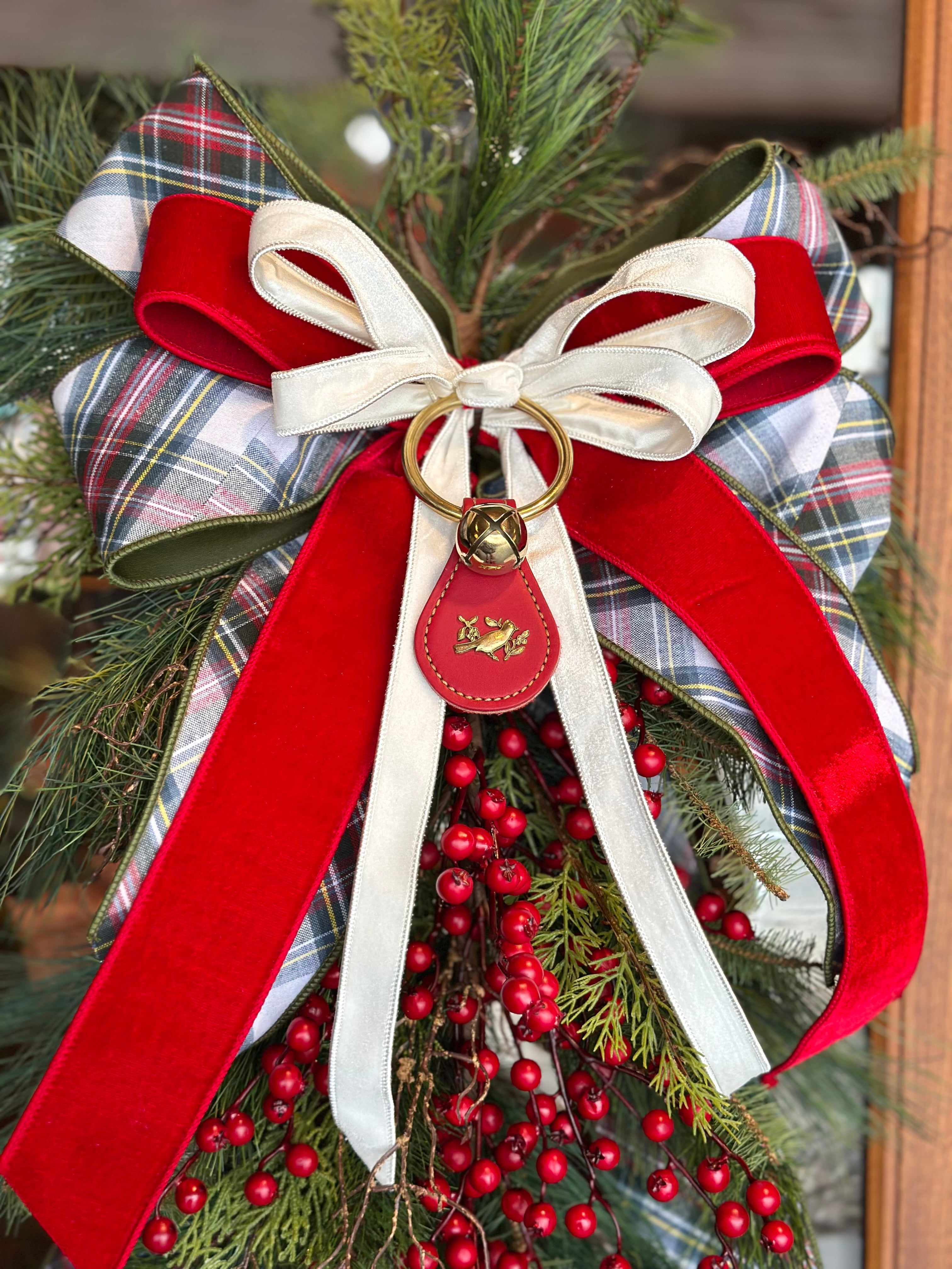Cardinal Bell Noble Fir Swag